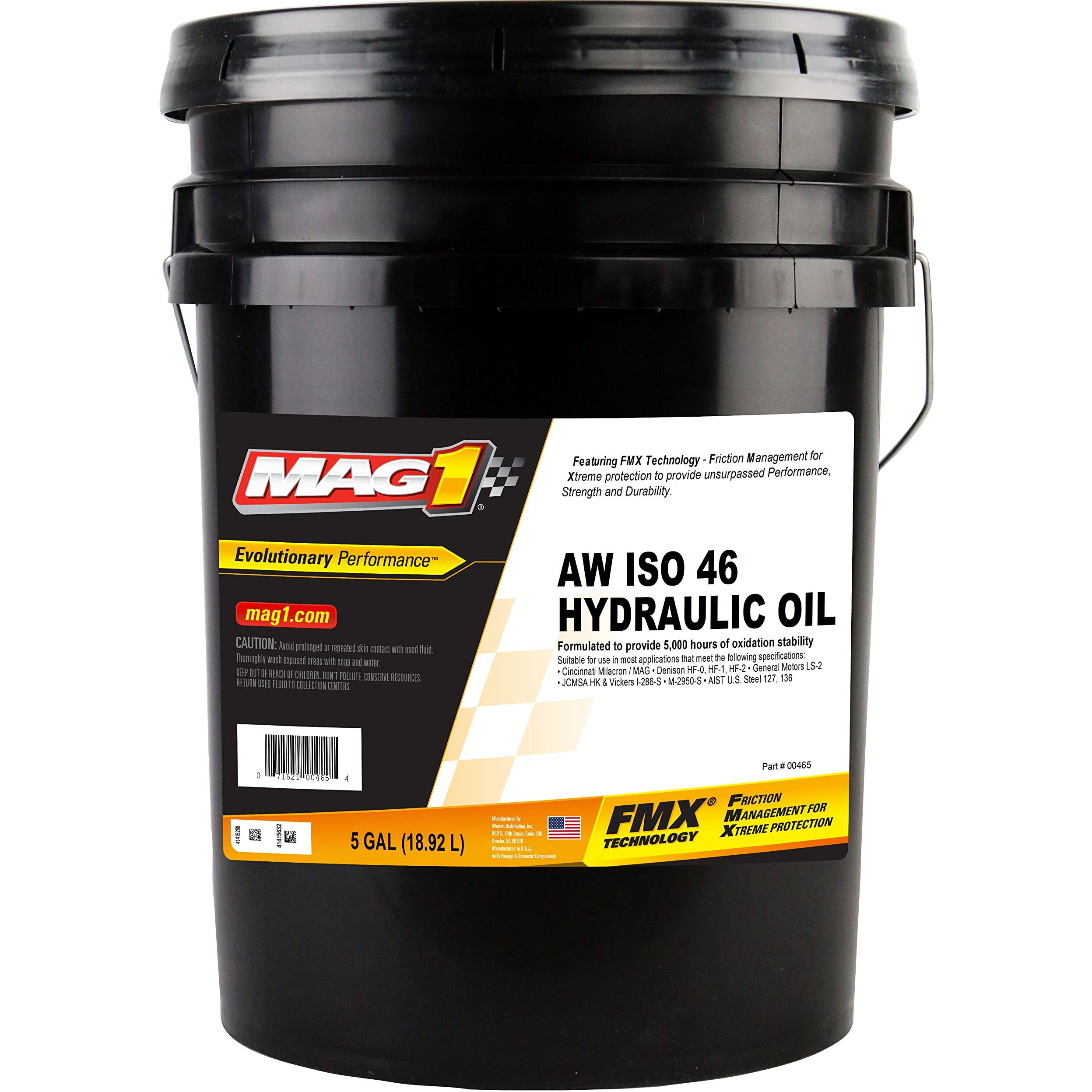 Mag 1 00465 Aw Iso 46 Hydraulic Oil - 5 Gallon