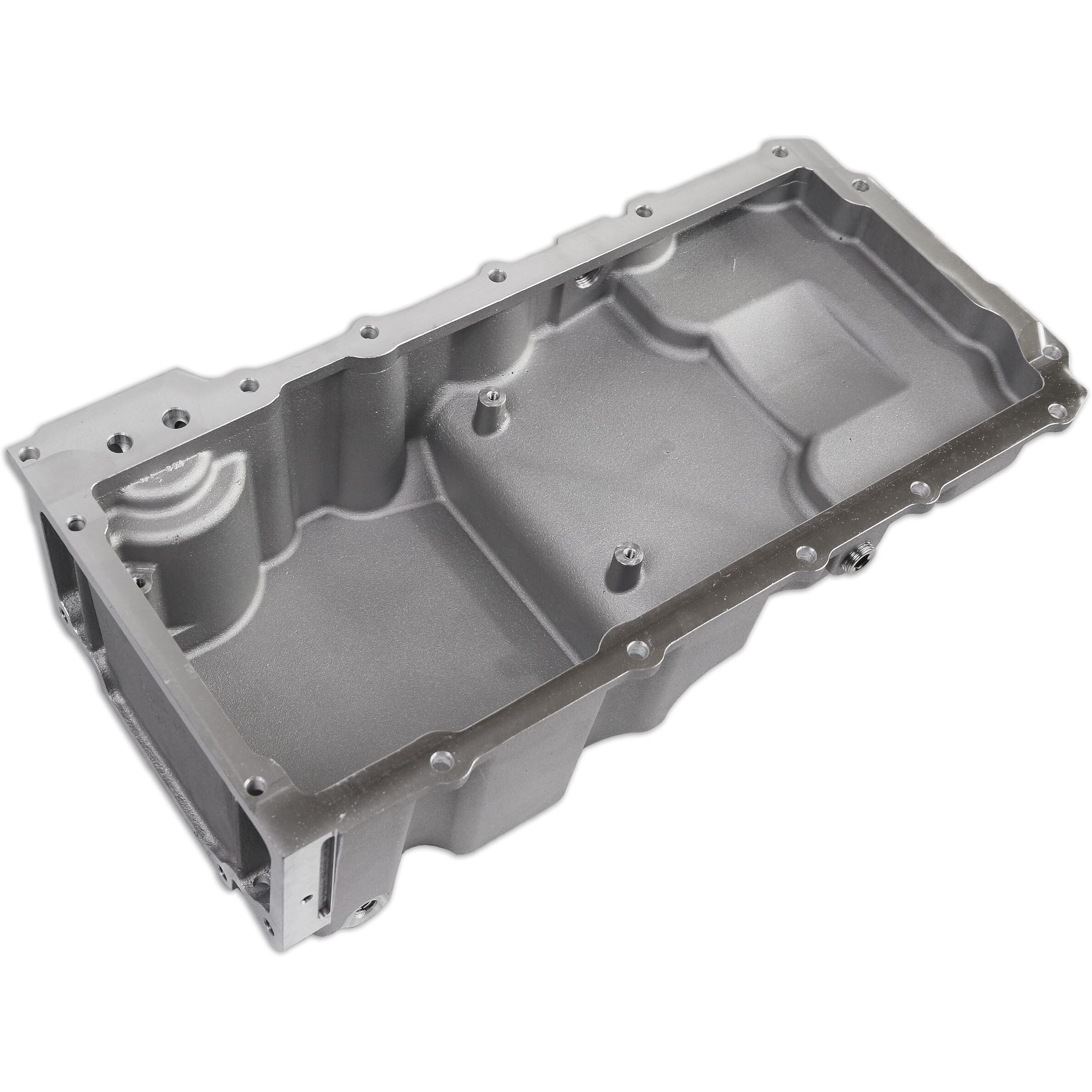 Jghyperx 302-3 81075 Ls Swap Retrofit Oil Pan Kit Aluminum Compatible With Gm Ls1 Ls2 Ls3 Chevy A/F/G-Body 1955-87 4.8L 5.3L 5.7L 6.0L 6.2L V8 Engine(Natural)