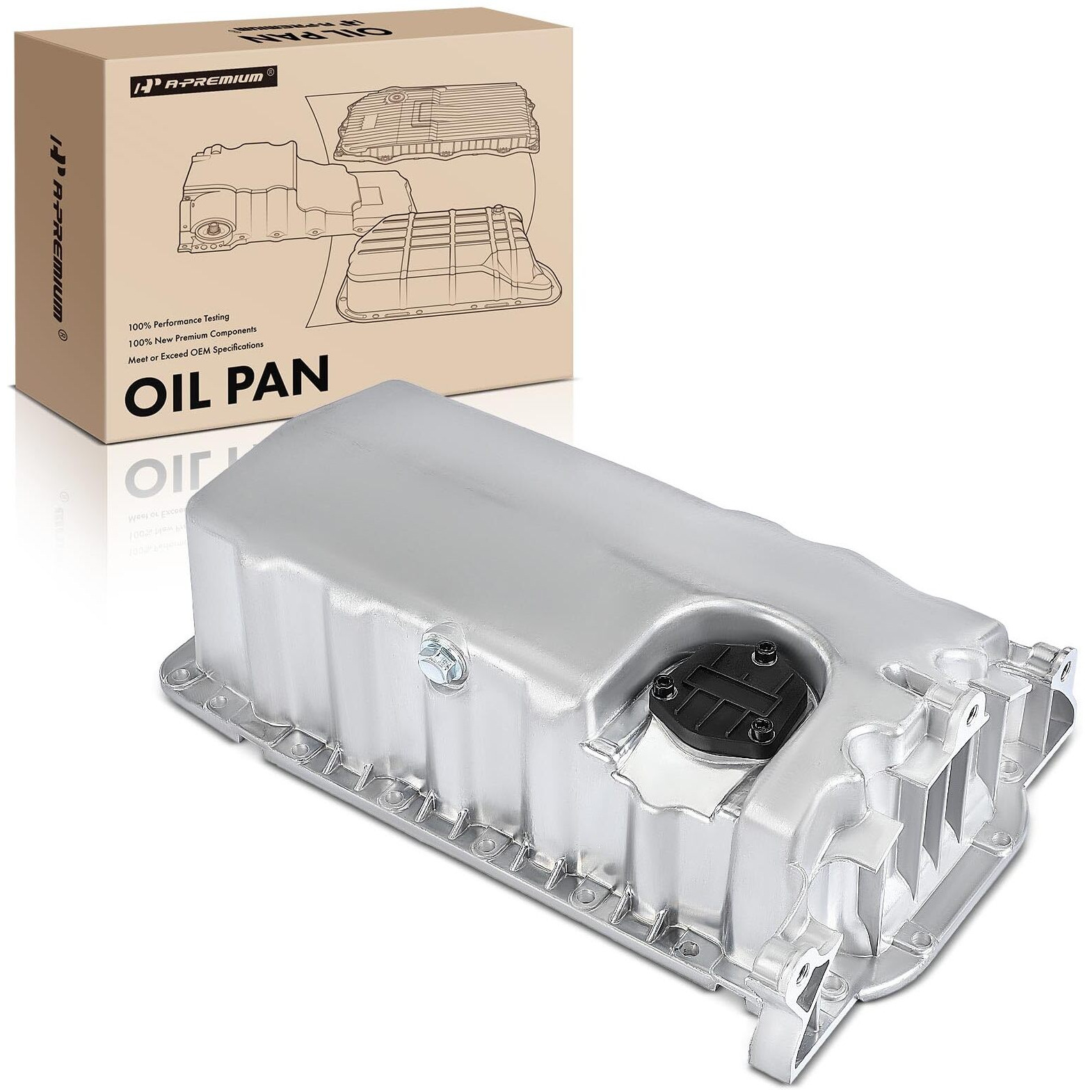 A-Premium Engine Oil Pan Compatible With Volkswagen Jetta 1999-2005 Beetle 1998-2006 Golf 1999-2006 Seat Cordoba 1999-2002 Ibiza