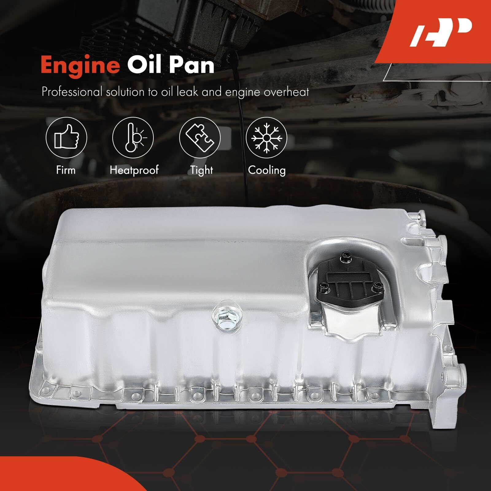 A-Premium Engine Oil Pan Compatible With Volkswagen Jetta 1999-2005 Beetle 1998-2006 Golf 1999-2006 Seat Cordoba 1999-2002 Ibiza