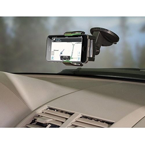 Custom Accessories Goxt 23524 Adjustable Suction Cup Mount Phone Holder, Black