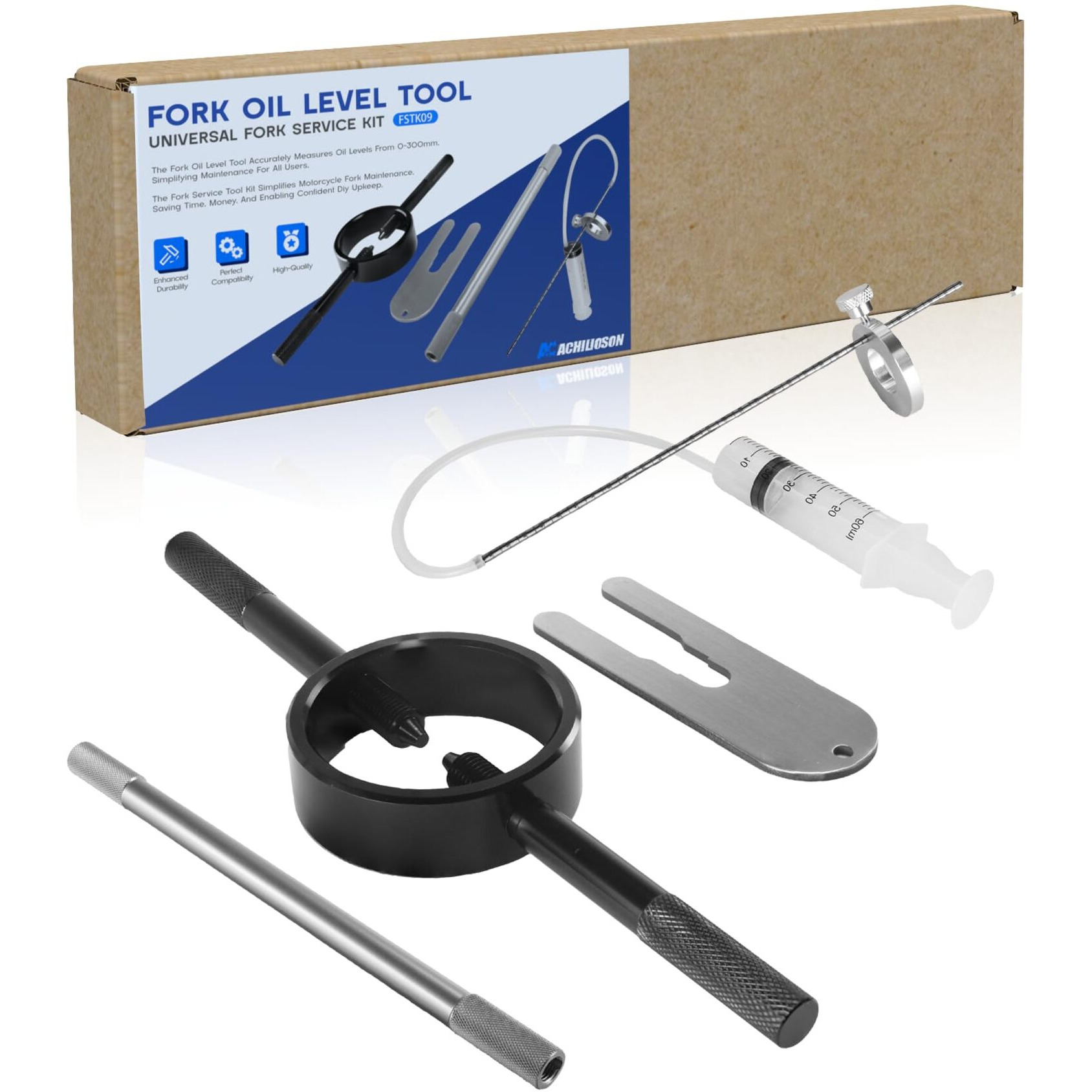 Fork Oil Level Tool,Motorcycle Oil Tool,Fork Maintenance Tool Set,Fork Service Tool Kit,Motorcycle Fork Tool