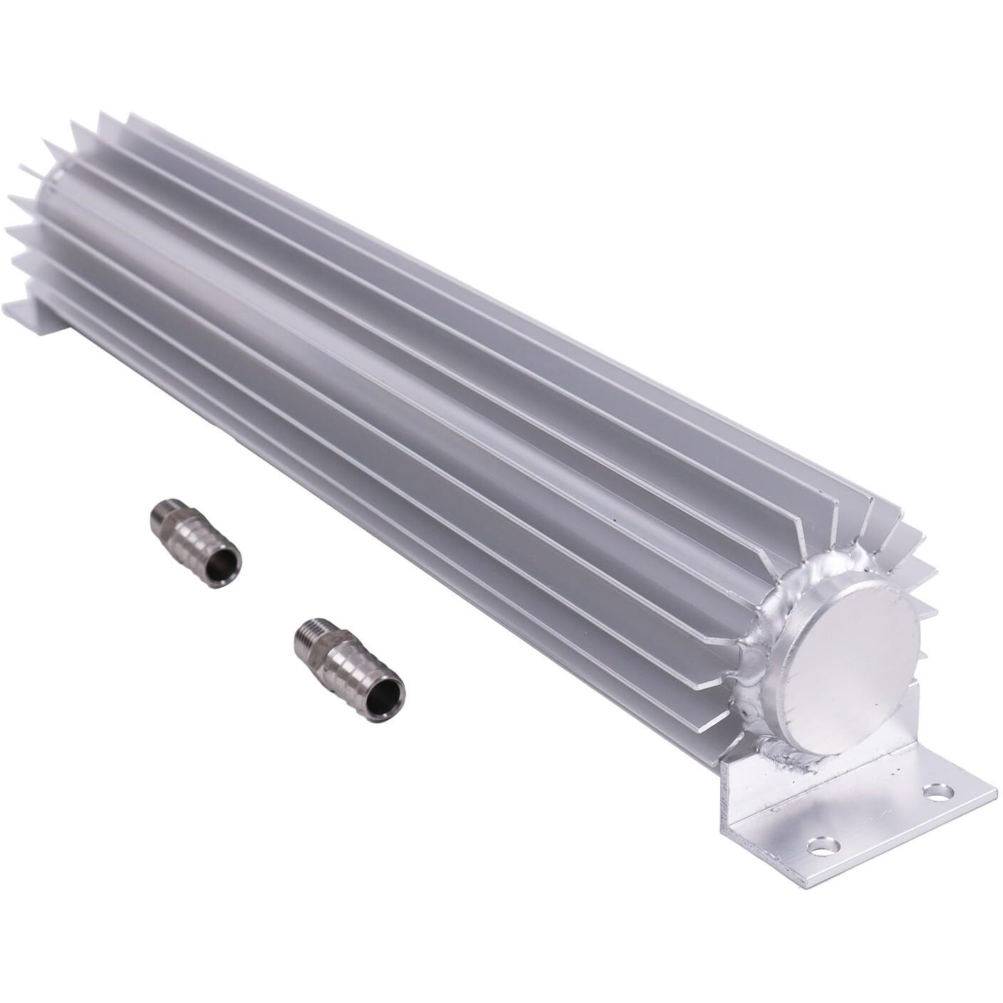 Aivwumot 15"" Finned Aluminum Dual Pass Transmission Trans Oil Cooler