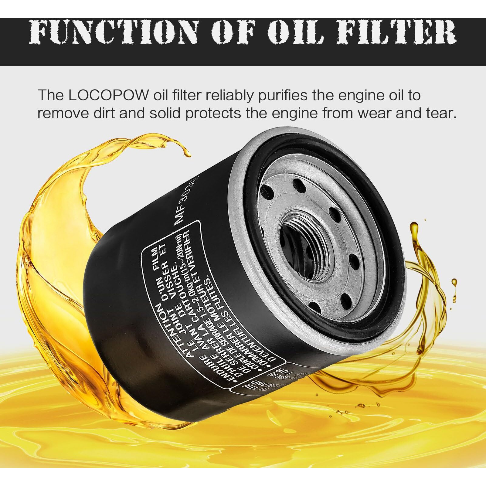 Locopow 2Pc 2520799 3084963 Oil Filter For Polaris Sportsman 500 400 450 570 Ho Ranger Trail Boss 325 330 Scrambler 500 850 Xp 1000 Xplorer 400L Xpedition 425 Magnum 325 Hawkeye 300 400