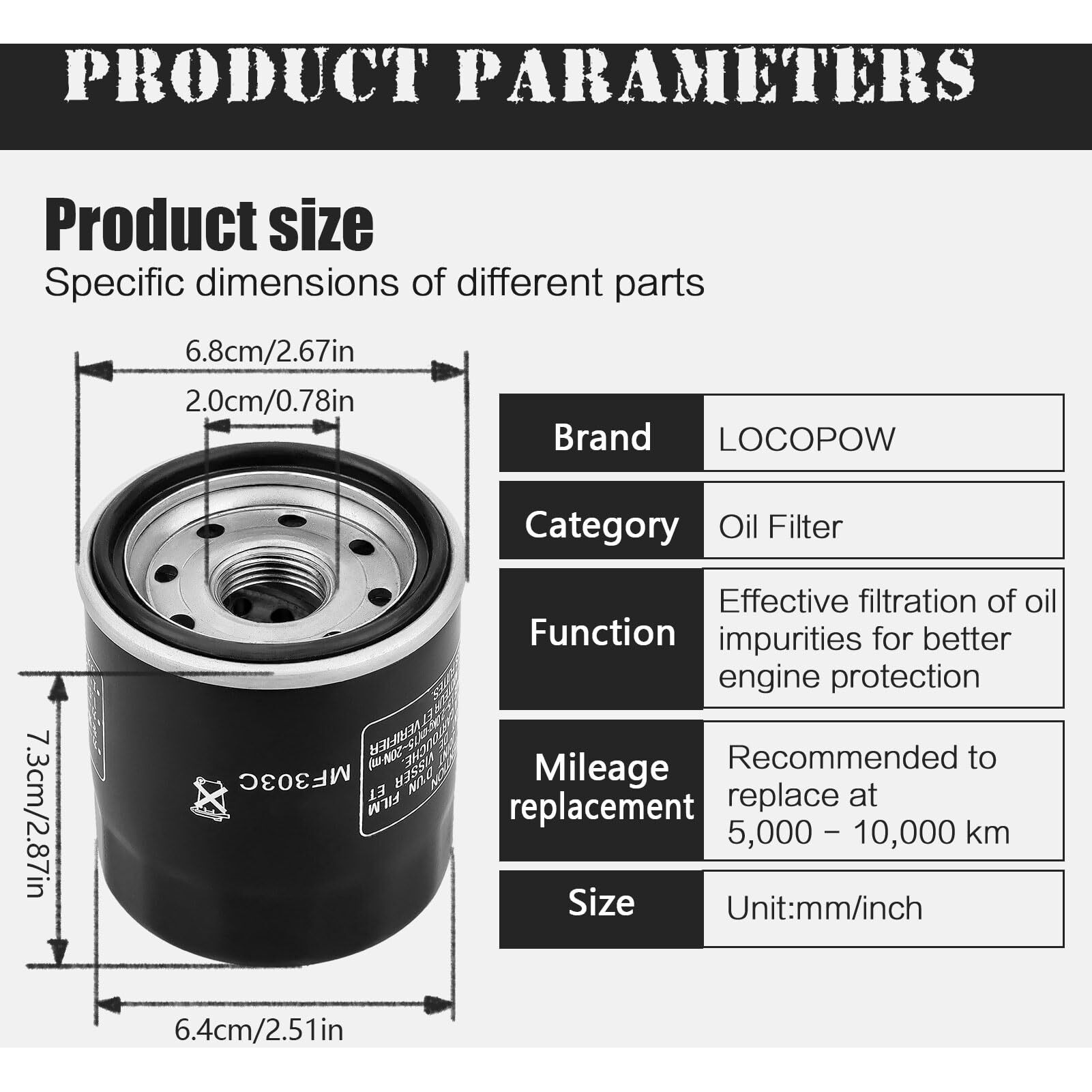 Locopow 2Pc 2520799 3084963 Oil Filter For Polaris Sportsman 500 400 450 570 Ho Ranger Trail Boss 325 330 Scrambler 500 850 Xp 1000 Xplorer 400L Xpedition 425 Magnum 325 Hawkeye 300 400