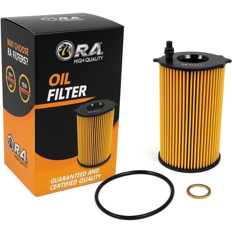 Ra-10855 Engine Oil Filter 15K Mile Change Automotive Replacement Interval Cartridge For Select Models Hyundai Azera Santa Fe (Base And Xl) Kia Cadenza Sedona Sorento