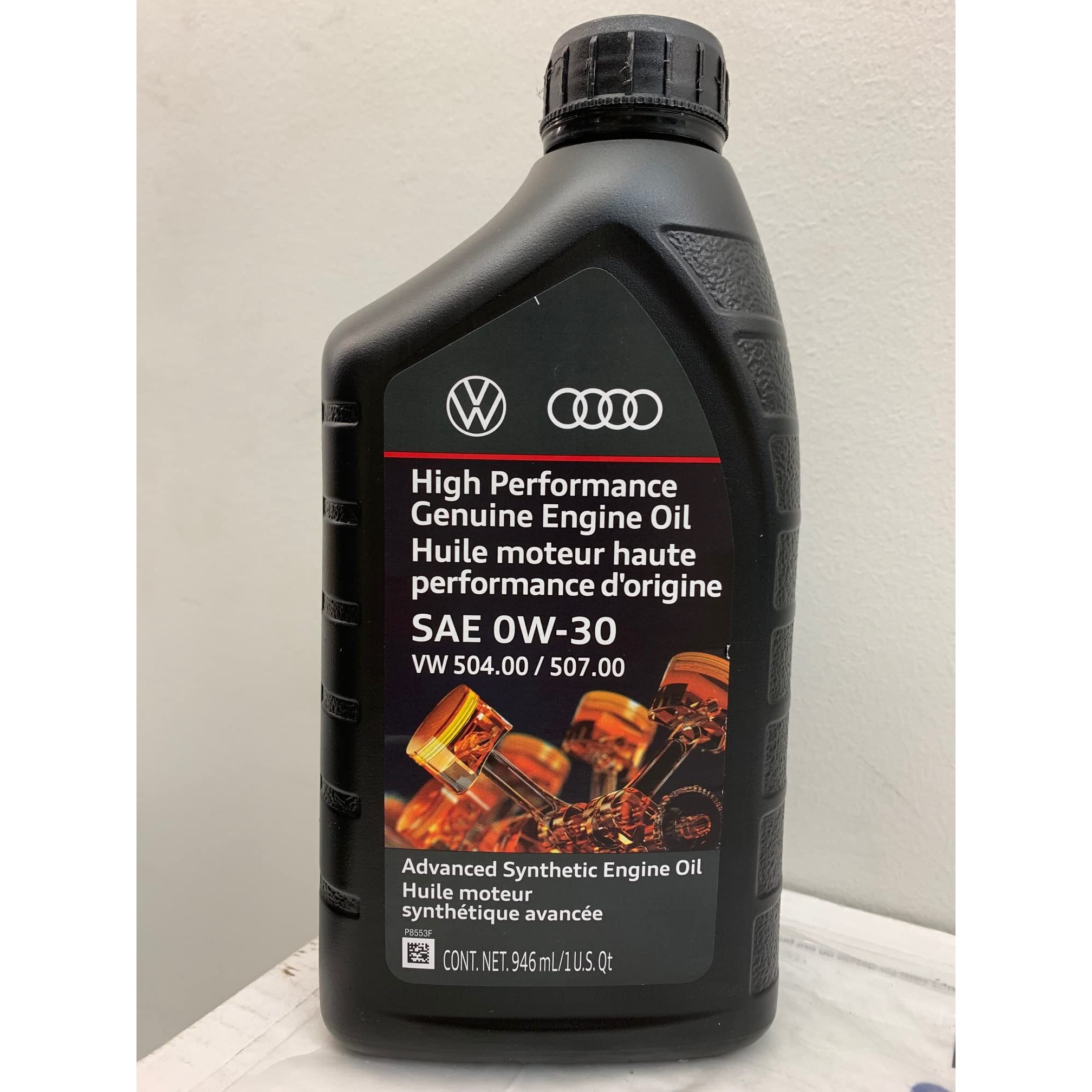 Genuine Volkswagen High Performance Genuine Engine Oil Sae 0W-30 Vw 504.00/507.00