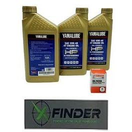 Yamaha Warrior 350 (1987-2004) All Models Oil Filter Change Kit Yamaha Part 1Uy-13440-02-00 And 3 Quarts High Performance Lub-10W40-Fs-12
