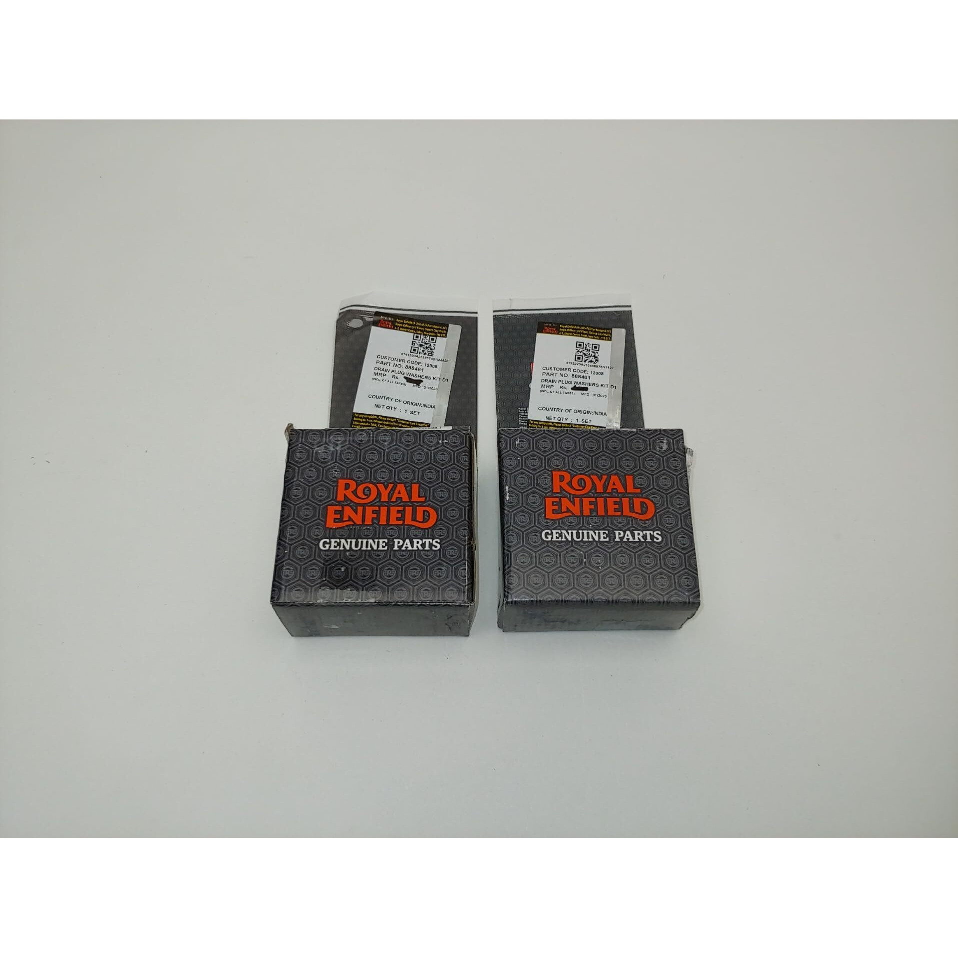 2 Royal Enfield Oem 450 Himalayan & Guerilla Motorcycle Oil Filters, Seals, Crush Washers Sets, Boxed, Factory Parts. Jl Missouri Parts & Misc.