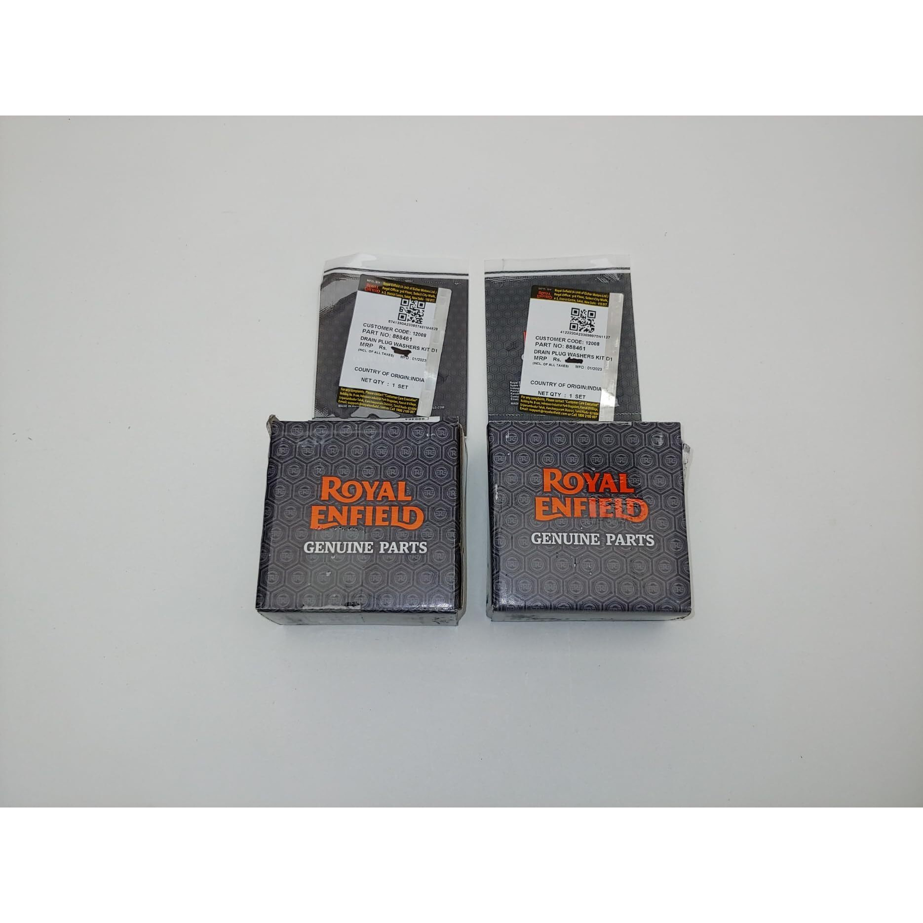 2 Royal Enfield Oem 450 Himalayan & Guerilla Motorcycle Oil Filters, Seals, Crush Washers Sets, Boxed, Factory Parts. Jl Missouri Parts & Misc.