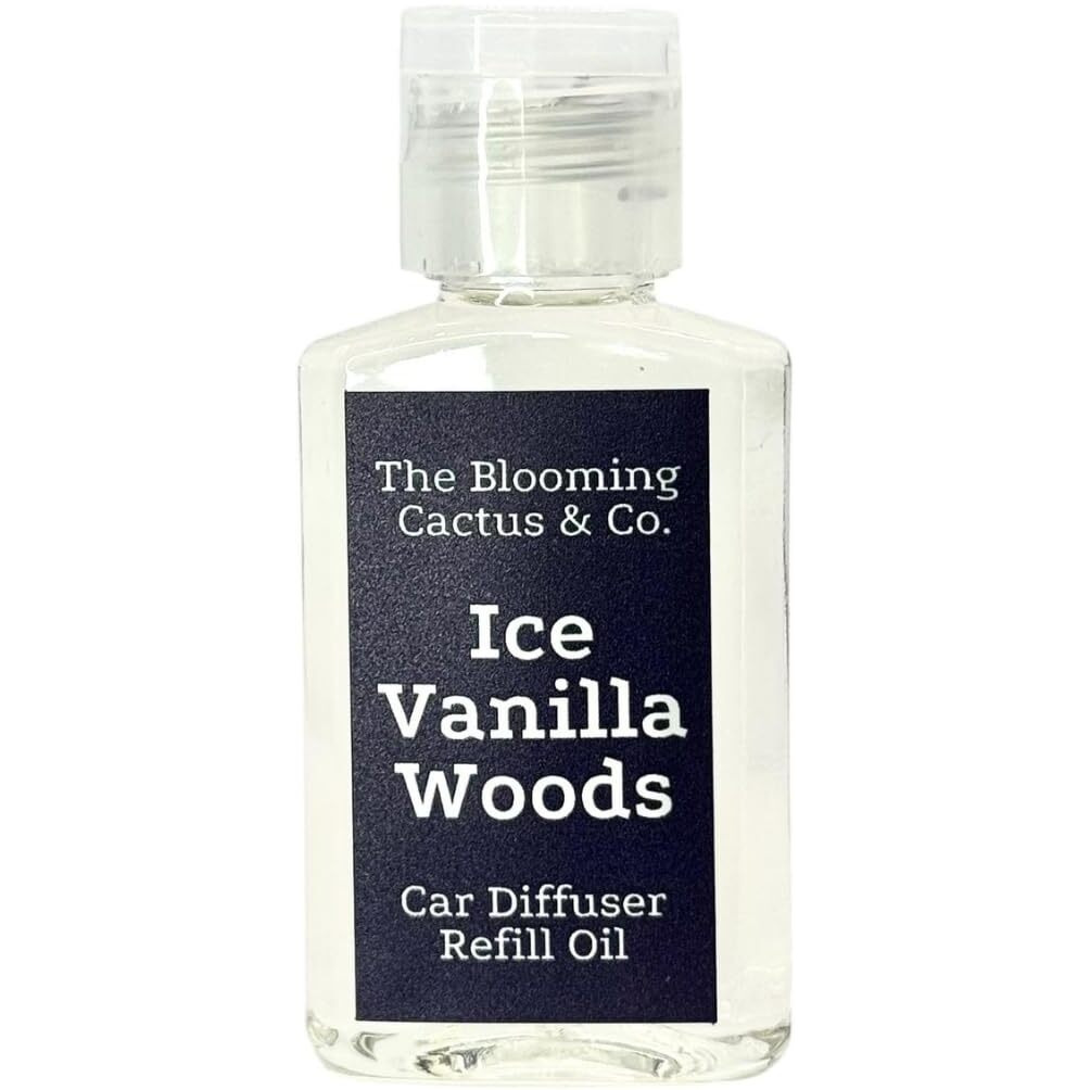 The Blooming Cactus & Co. - Car Diffuser Refill - Fragrance Oil Diffuser Refill - Reed Diffuser Refill 30 Gr (Iced Vanilla Woods)