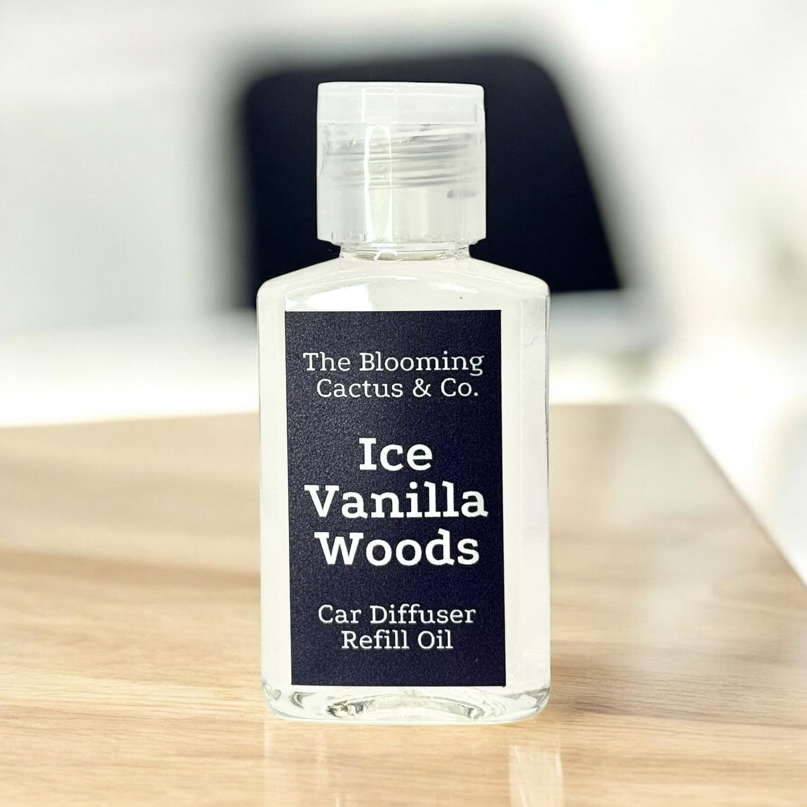 The Blooming Cactus & Co. - Car Diffuser Refill - Fragrance Oil Diffuser Refill - Reed Diffuser Refill 30 Gr (Iced Vanilla Woods)
