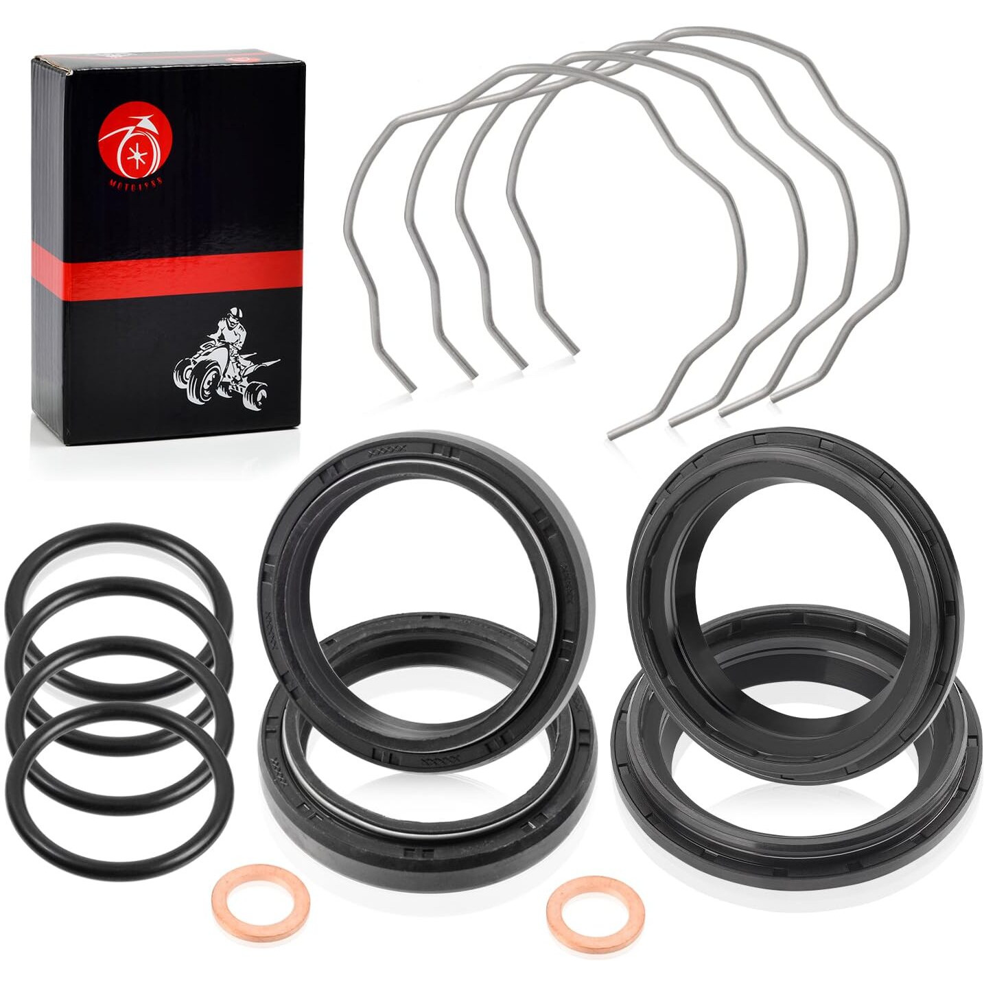 Fork Dust Oil Seals Kit 41X53X8/10.5Mm For Honda Shadow 750 Vt750 1998-2003 Shadow 1100 Vt1100 2000-2007