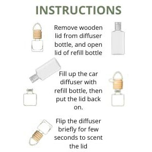 The Blooming Cactus & Co. - Car Diffuser Refill - Fragrance Oil Diffuser Refill - Reed Diffuser Refill 30 Gr (Volcano)