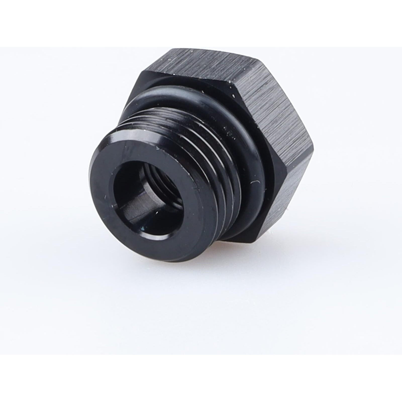 Ac Performance Female 1/8"" Npt To -6 Orb Male Oil Fuel Fitting Hollow Reducer Adapter Aluminum Black