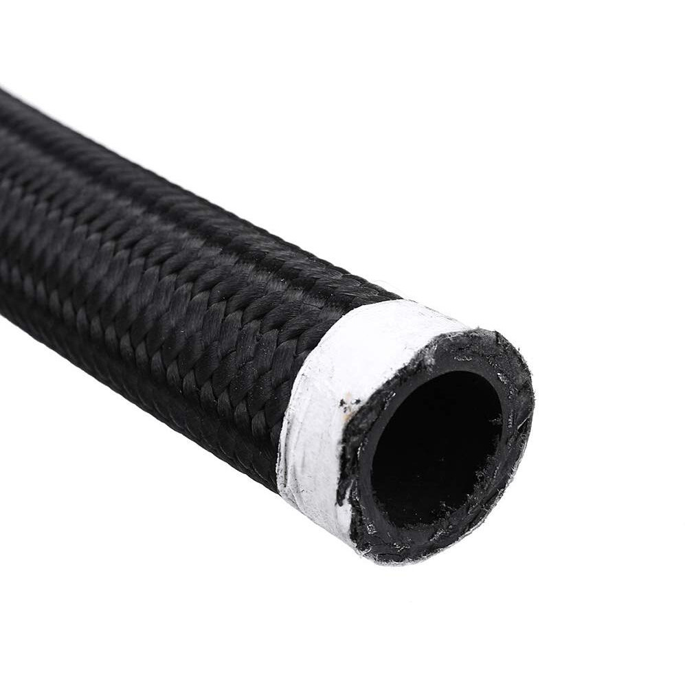 10An Fuel Hose Line Stainless Steel Nylon Braided Oil Gas Fuel Line Hose 1 Meter