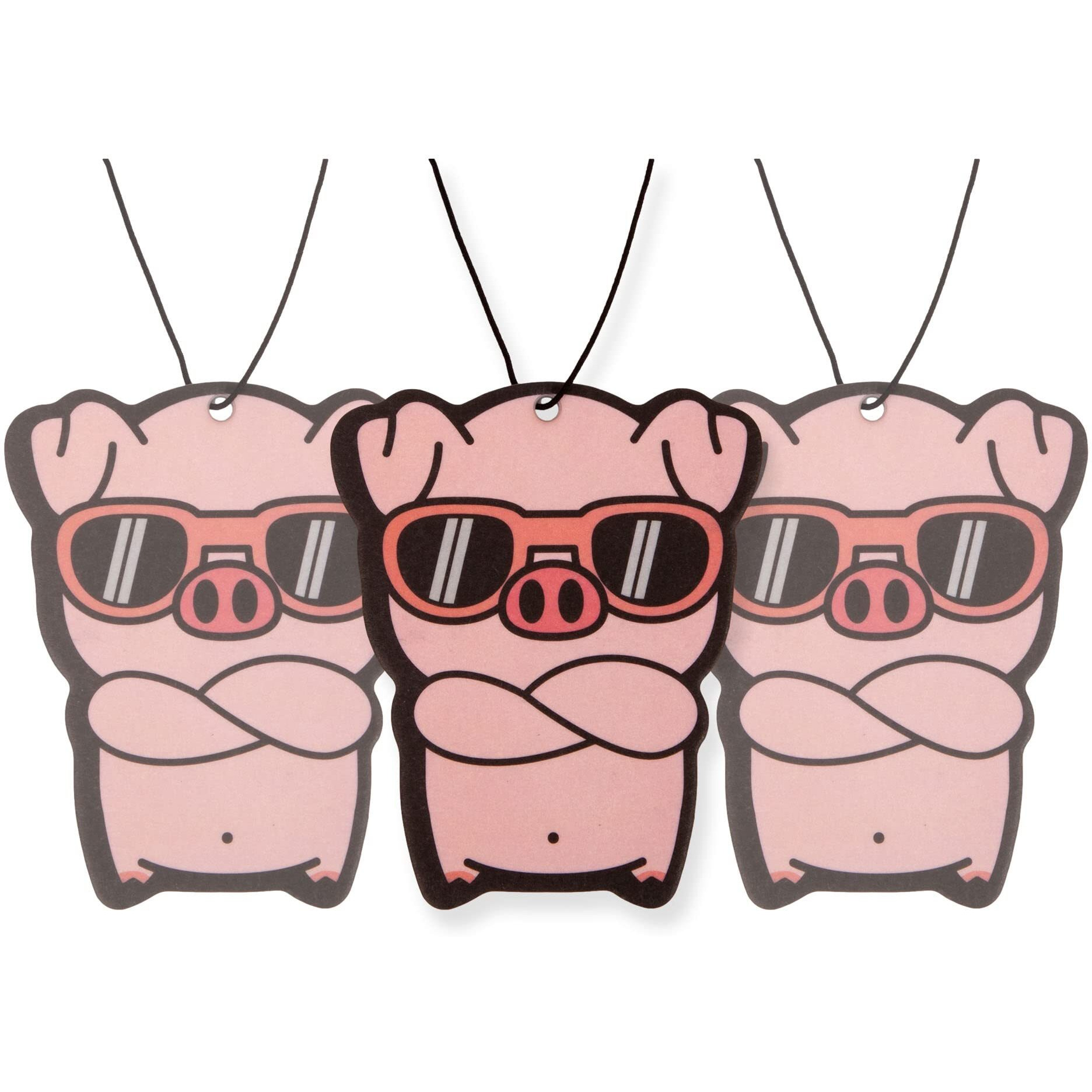 Piggy Pig Car Air Freshener 3 Pack Scented With Essential Oils (3 Pack)