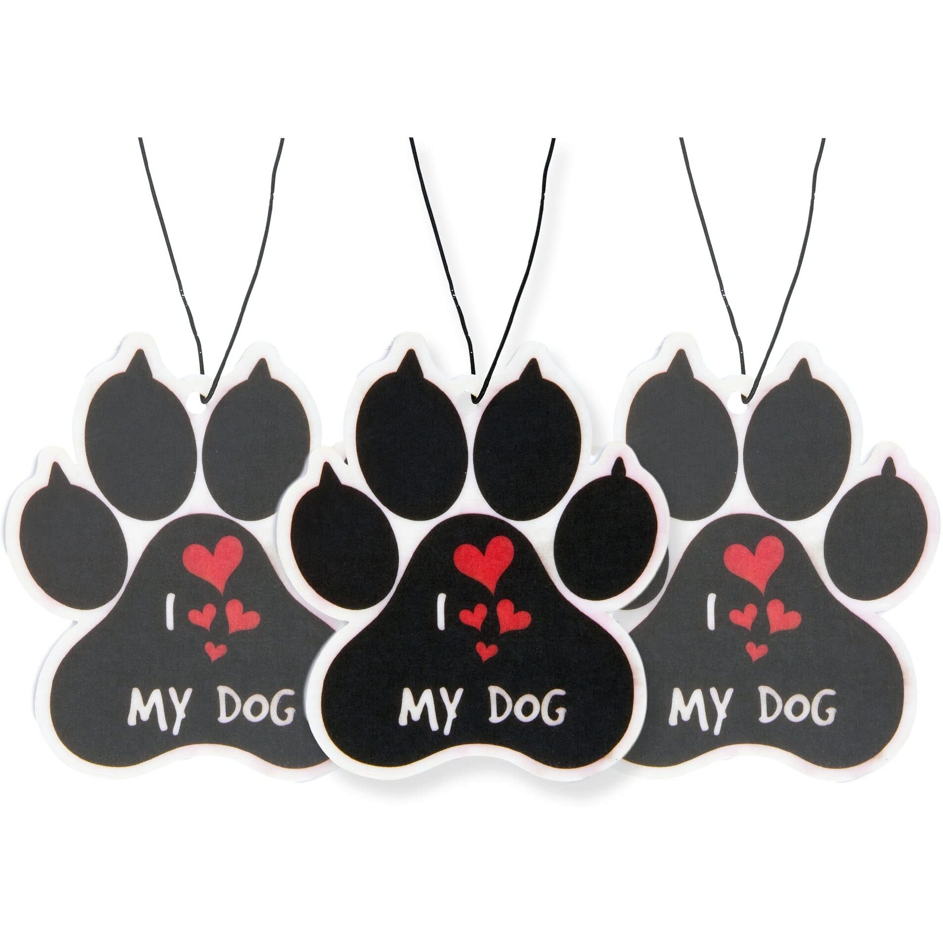 Dog Paw Car Air Freshener 3 Pack Scented With Essential Oils By Fresh Fresheners