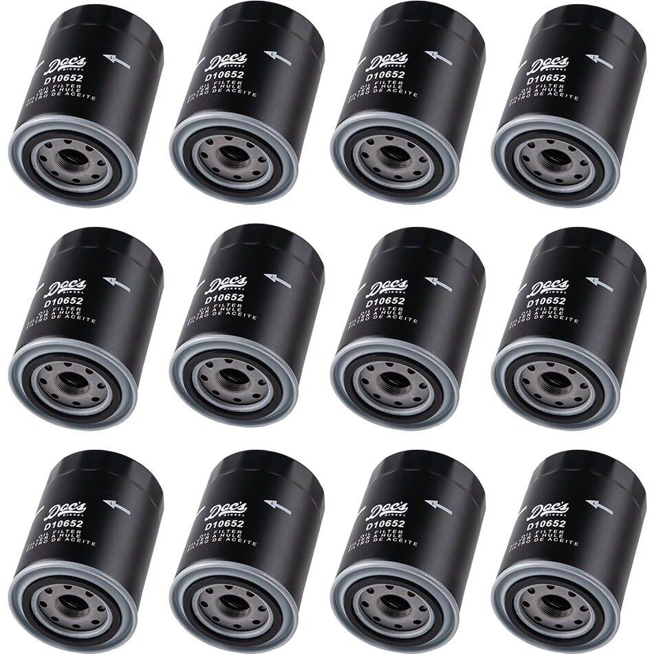 Doc's Diesel Oil Filter 12-Pack D10652-12 | Compatible With Nissan Titan Xd 5.0L Cummins 2016-2019 | Replaces Lfp3900
