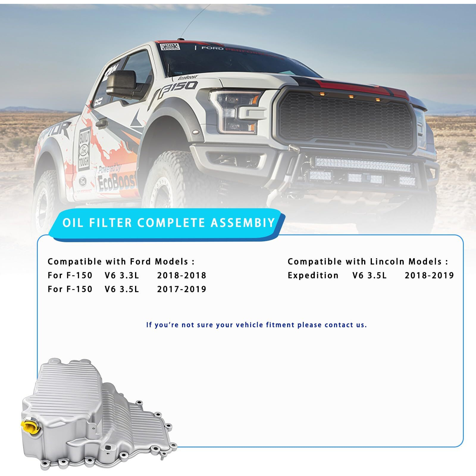 Upgraded Aluminum Engine Oil Pan Bolt Kit Compatible With Ford F150 2017-2019 3.5L, F150 2018 3.3L, Expedition 2018-2019 3.5L & Lincoln Navigator 2018 3.5L - Replace Part Hl3Z-6675-A