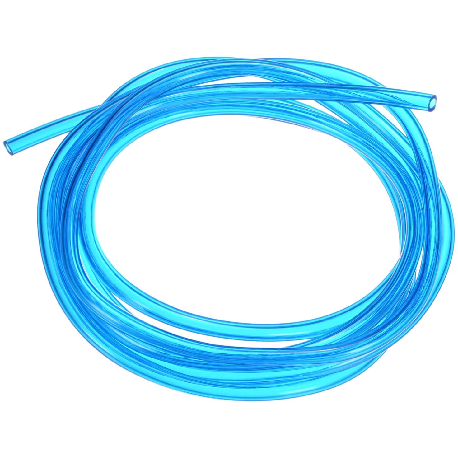 M Meterxity Tubing Carburetor Fuel Vent Line, 2.5Mm(0.1"") Id 5Mm(0.2"") Od 2M(7') Long Polyurethane Gas Oil Tube For Atv/Go Kart/Dirt Bike, Universal Petrol Pipe Replacement [Blue]