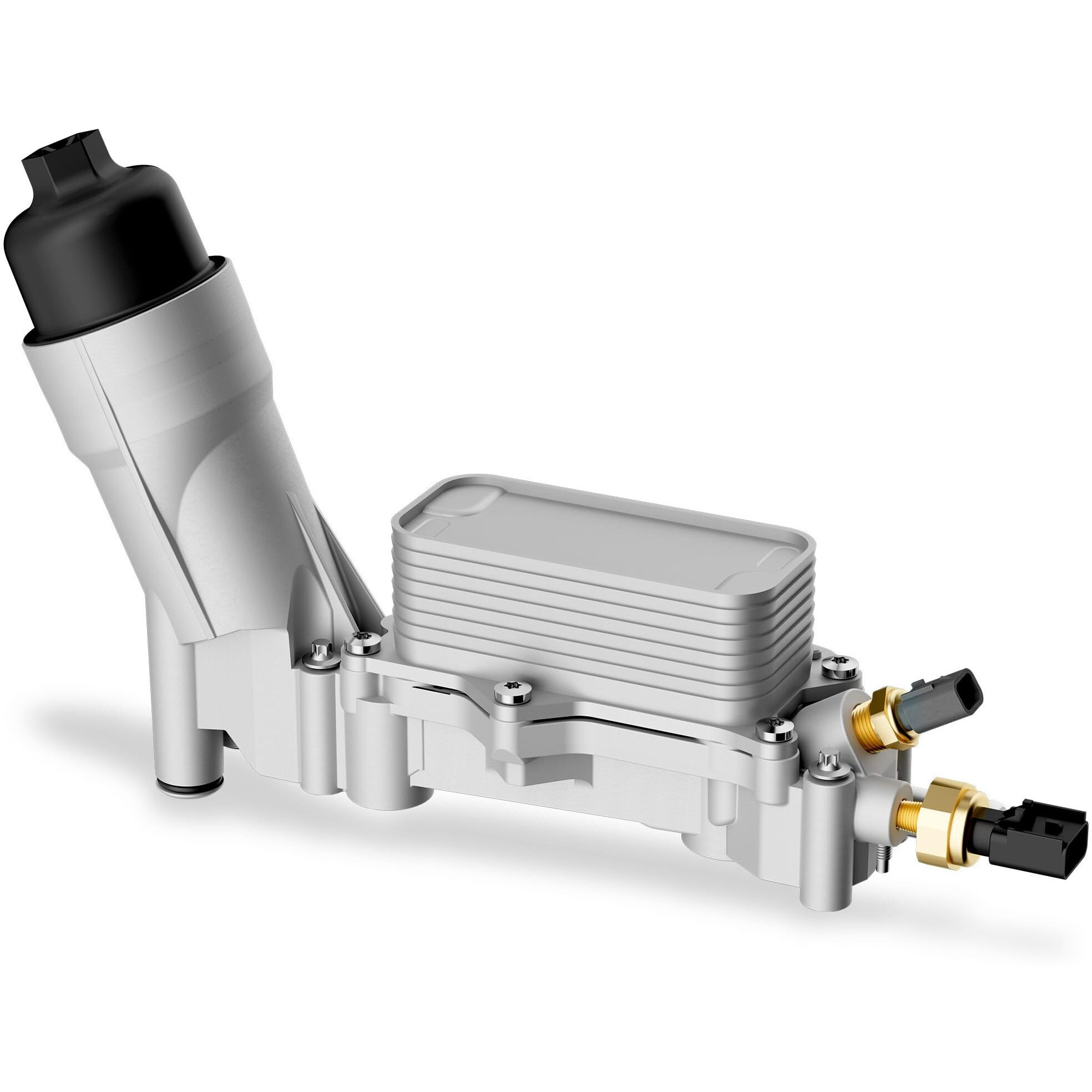 926-876 926-959 Aluminum Engine Oil Filter Housing With Oil Cooler Filter And Sensor Fit For 2017 2018 Dodge Journey Charger Challenger Durango Avenger Wrangler Grand Cherokee 200 300 Town Country