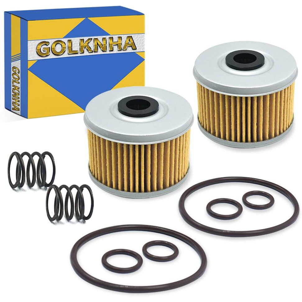 Oil Filter Kit Compatible With Honda Fourtrax 300 Trx300 Trx300Fw Trx300Ex Trx400Ex Rancher 350 Foreman 400 450 500 520 Racher 420 Pioneer 500 520 Trx400Fw Trx420 500 520 (Pack Of 2)