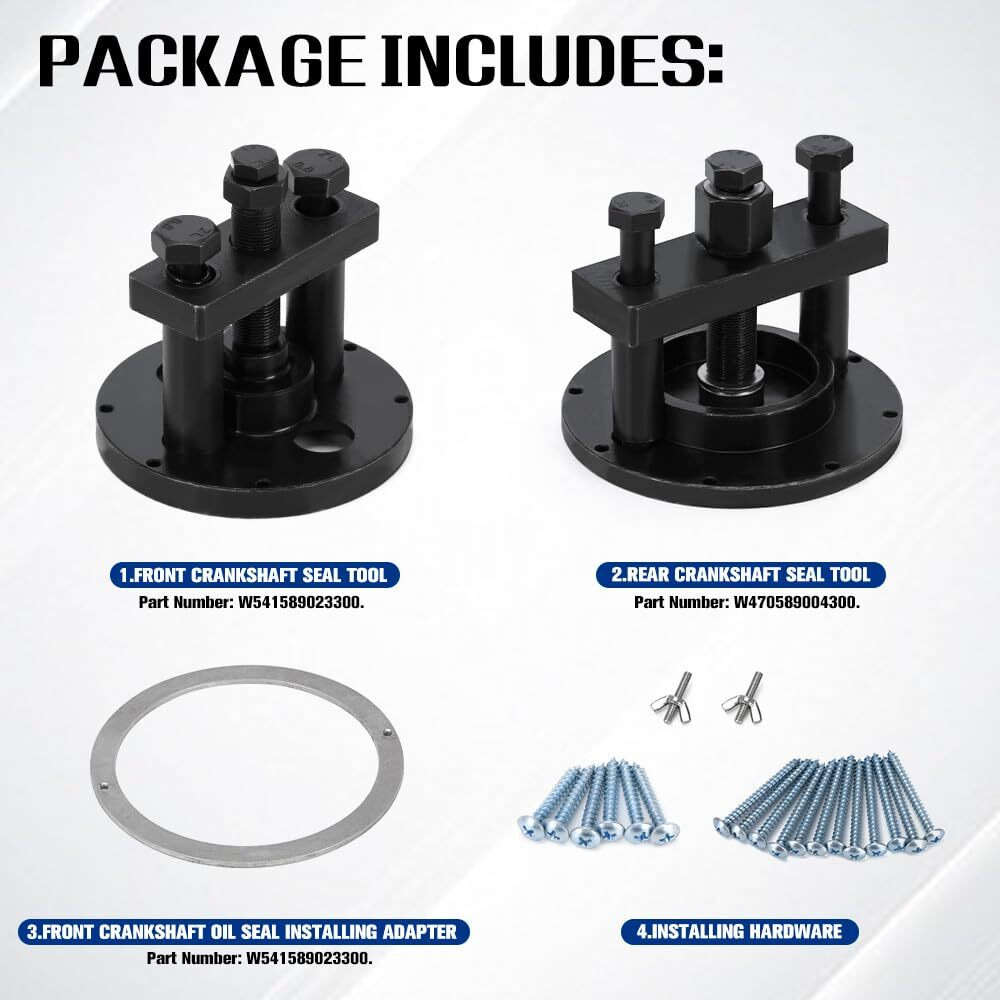 Crankshaft Oil Seal Front & Rear Seal Remover & Installer Tool Kit For Detroit Diesel Dd13 & Dd15 Engines W470589004300 W541589023300 W541589003400