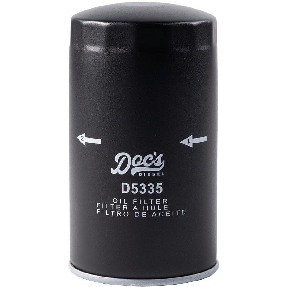 Doc's Diesel Oil Filter 12-Pack D5335-12 | Compatible With Ram 6.7L Cummins 2500, 3500, 4500, 5500 2007.5-2024, Ram 5.9L Cummins 2500, 3500, 4500, 5500 1989-2007.5 | Replaces 05083285Aa