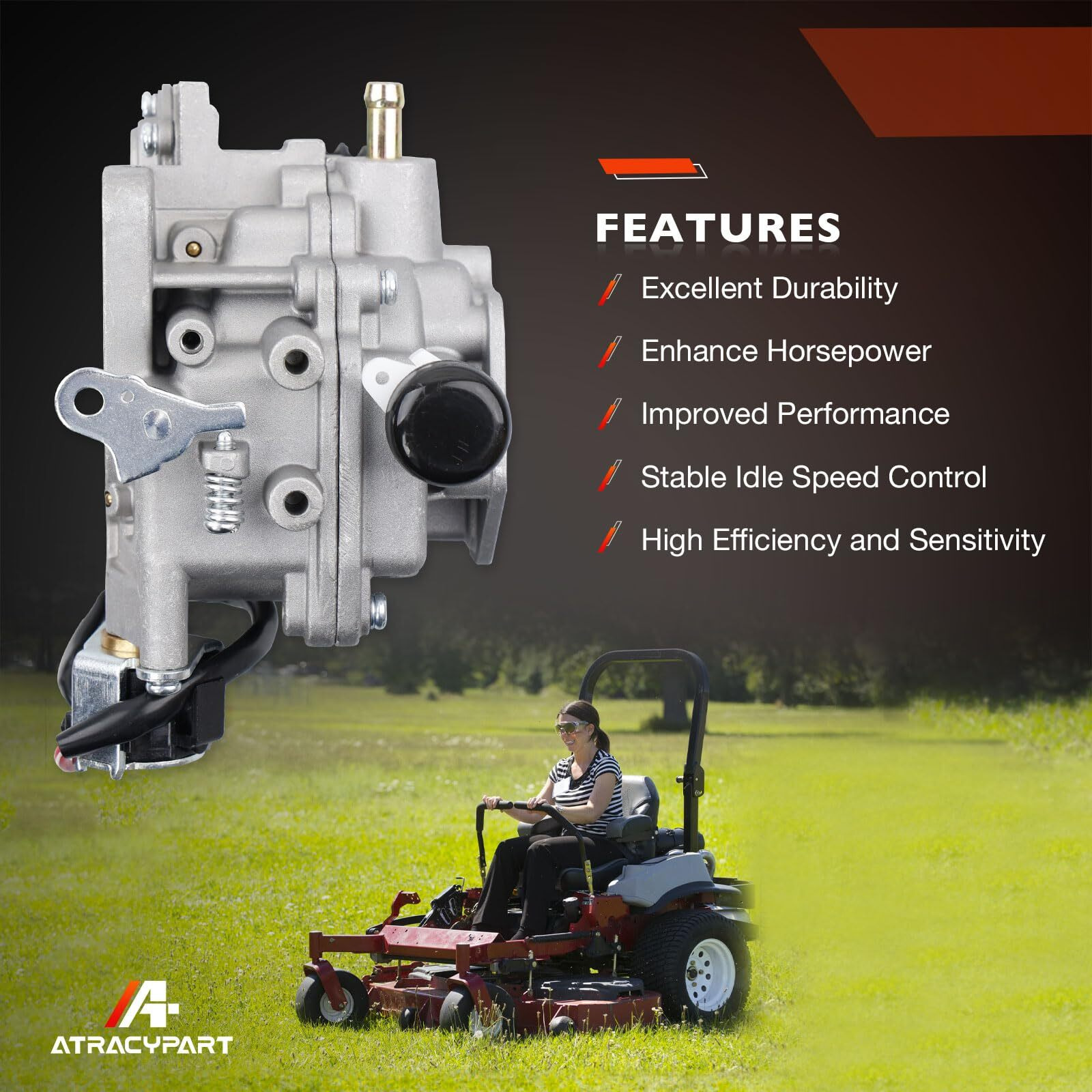 Carburetor Compatible With 25Hp 27Hp Kohler Engines Ch20 Ch22 Ch25 Ch26 Kohler Ch670 Ch730 Ch740 | Replace Oem Part Numbers 24-853-34-S,24-853-162-S,24-853-93-S(Fuel Pump&Air Filter&Oil Filter)