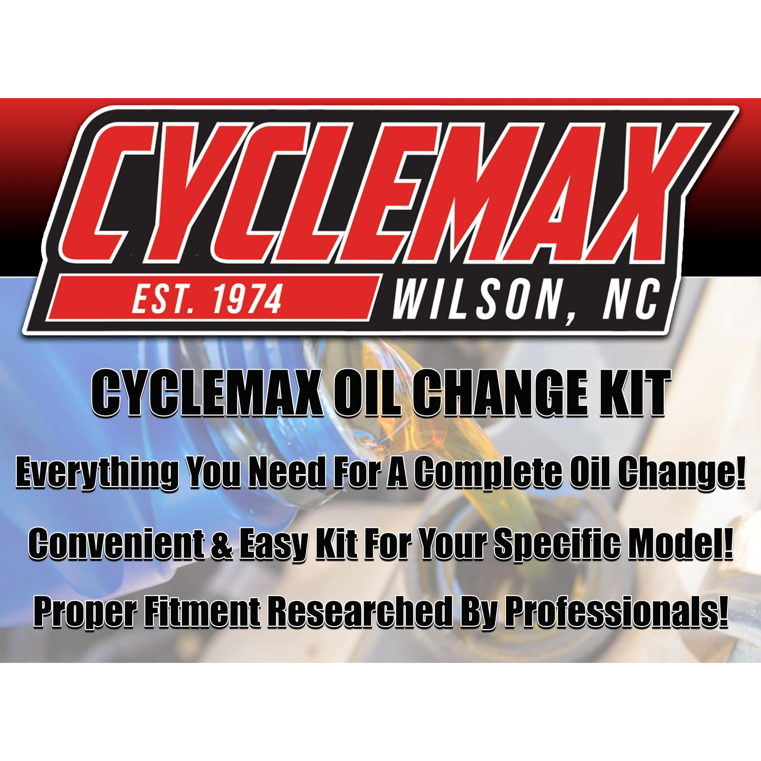 Cyclemax Oil Change Kit Compatible With 2015-2023 Yamaha Yzf-R3 Yzfr3