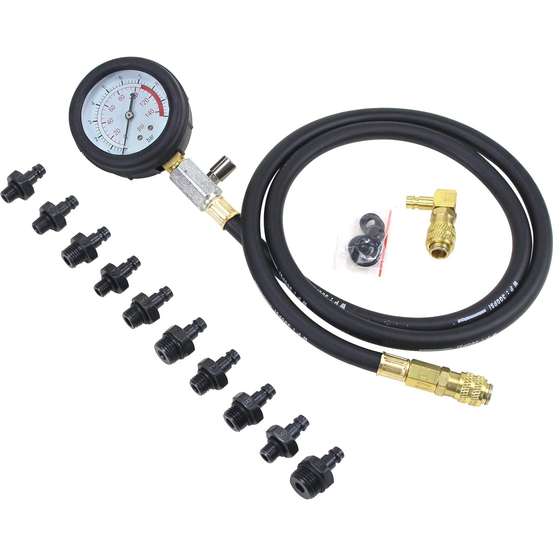 0-140Psi Car Auto Oil Pressure Tester Gauge Professional Oil Pressure Gauge Tool For Engine Oil Diagnostic Test For Cars Atvs Trucks