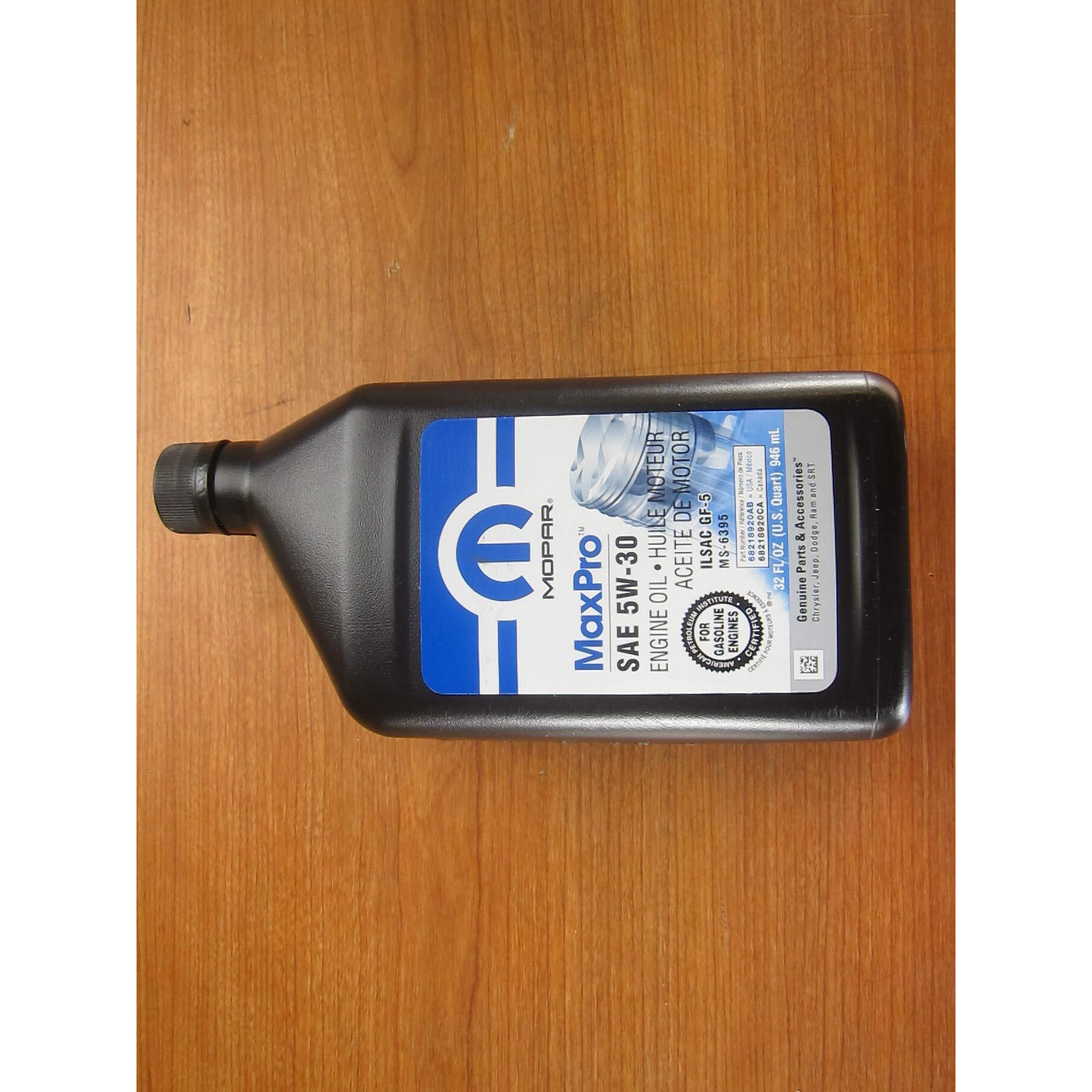 Mopar Chrysler Dodge Jeep Ram Six Quarts Of Sae 5W-30 Maxpro Motor Oil New Oem