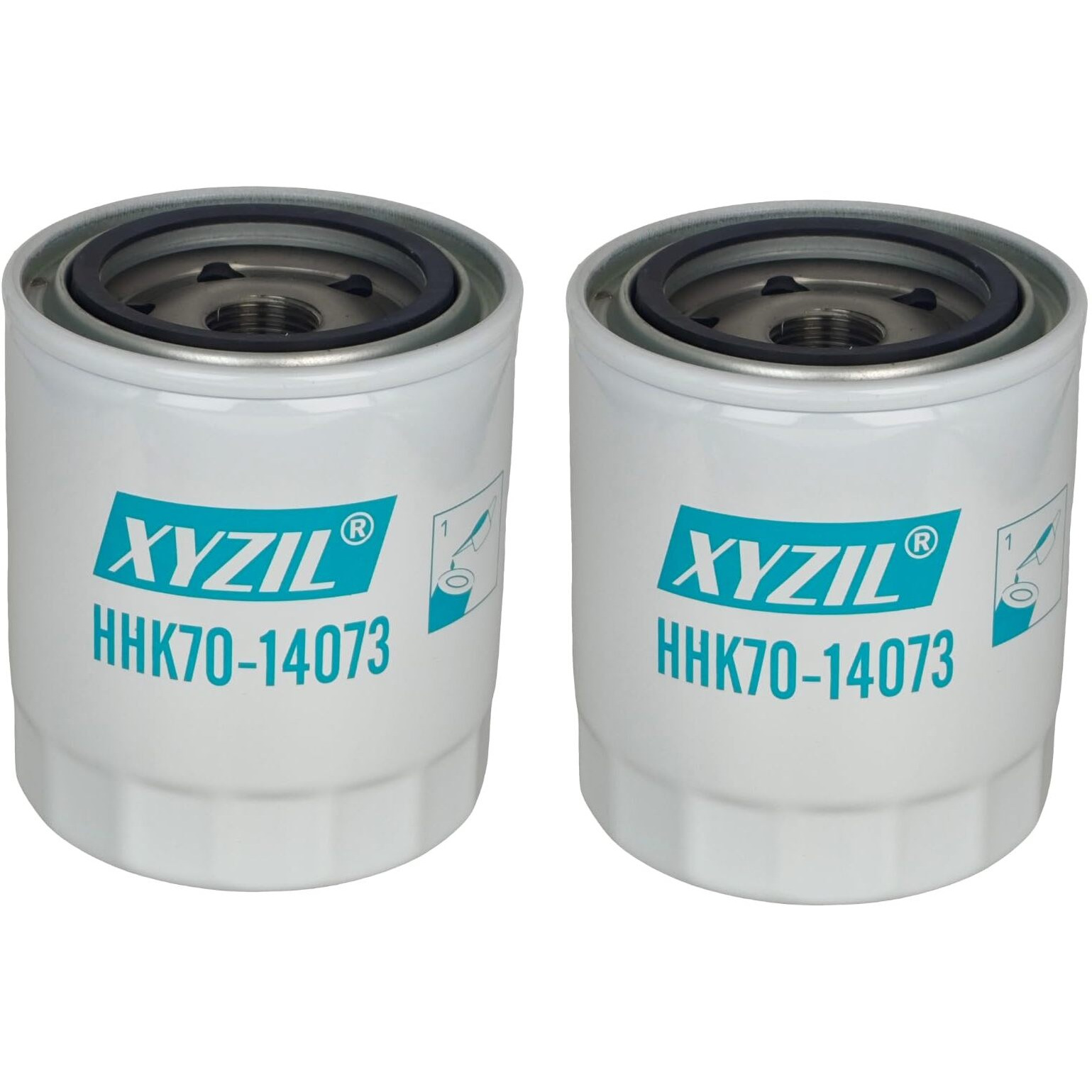 Xyzil 2X Hydraulic Oil Filter Hhk70-14073 Compatible With Kubota L2501H L3301H L3901H B2320Hsd B2620Hsd Zd1211 Zd326 Zg227 Rtv900G Rtv900W Rtv-X1100Cr Rtv-X900 Hhk70-14070 K7561-14070 Bt8908 P550711