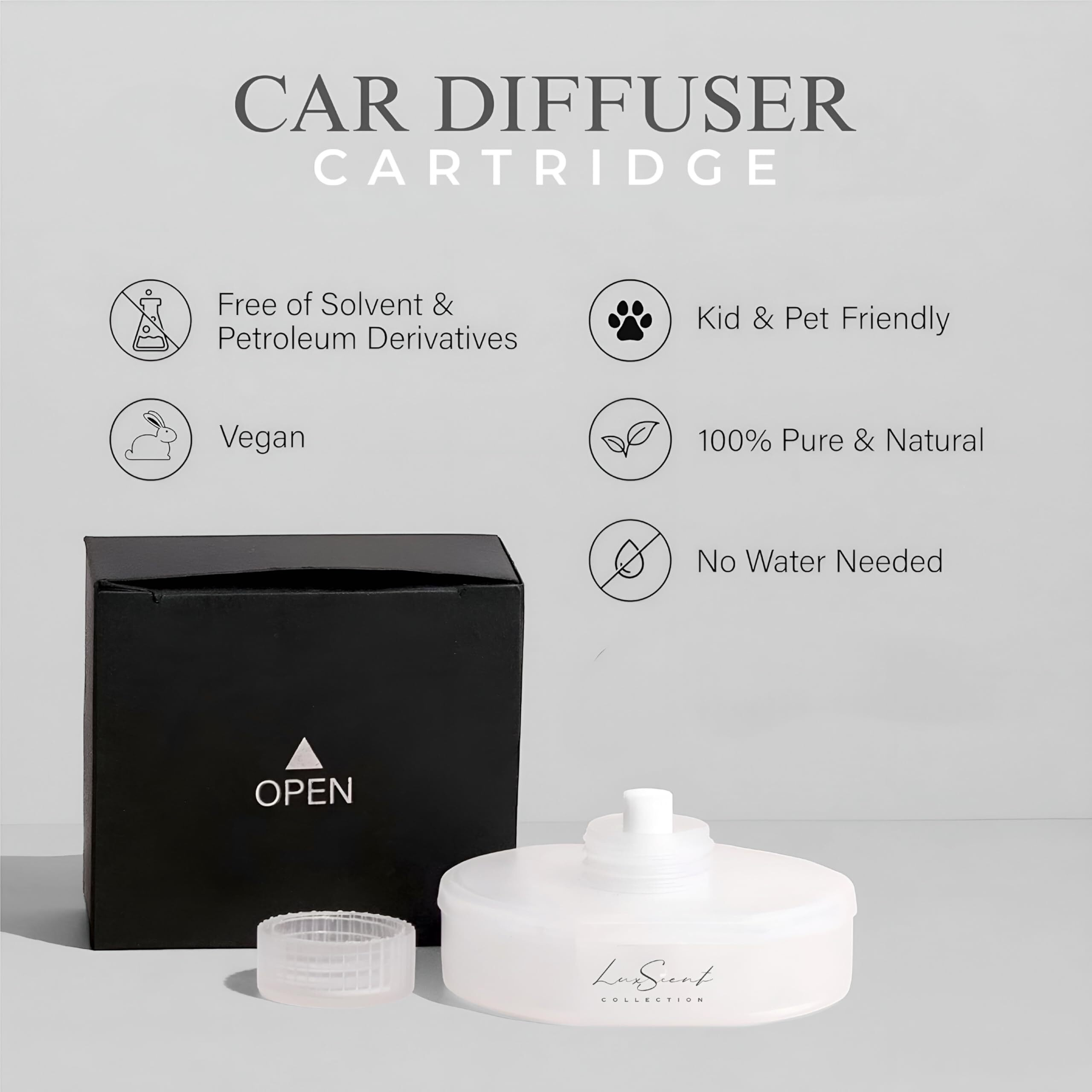 Iconic Baccarat Rouge Aroma Car Diffuser Cartridge Scent Oil 20Ml Compatible With All Ultrasonic Premium Car Diffusers - Luxury Hotel Fragrance - Aromatherapy - Ideal For Cars, Trucks & More (Iconic)