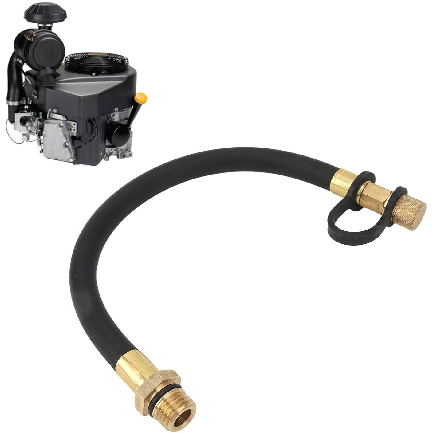 51044-0902 510440902 Engine Flex Oil Drain Hose Drain Kaw-Asaki Replacement Fits Fh Fr Fs Ft Fx Compatible With Kaw-Asaki Engine Models