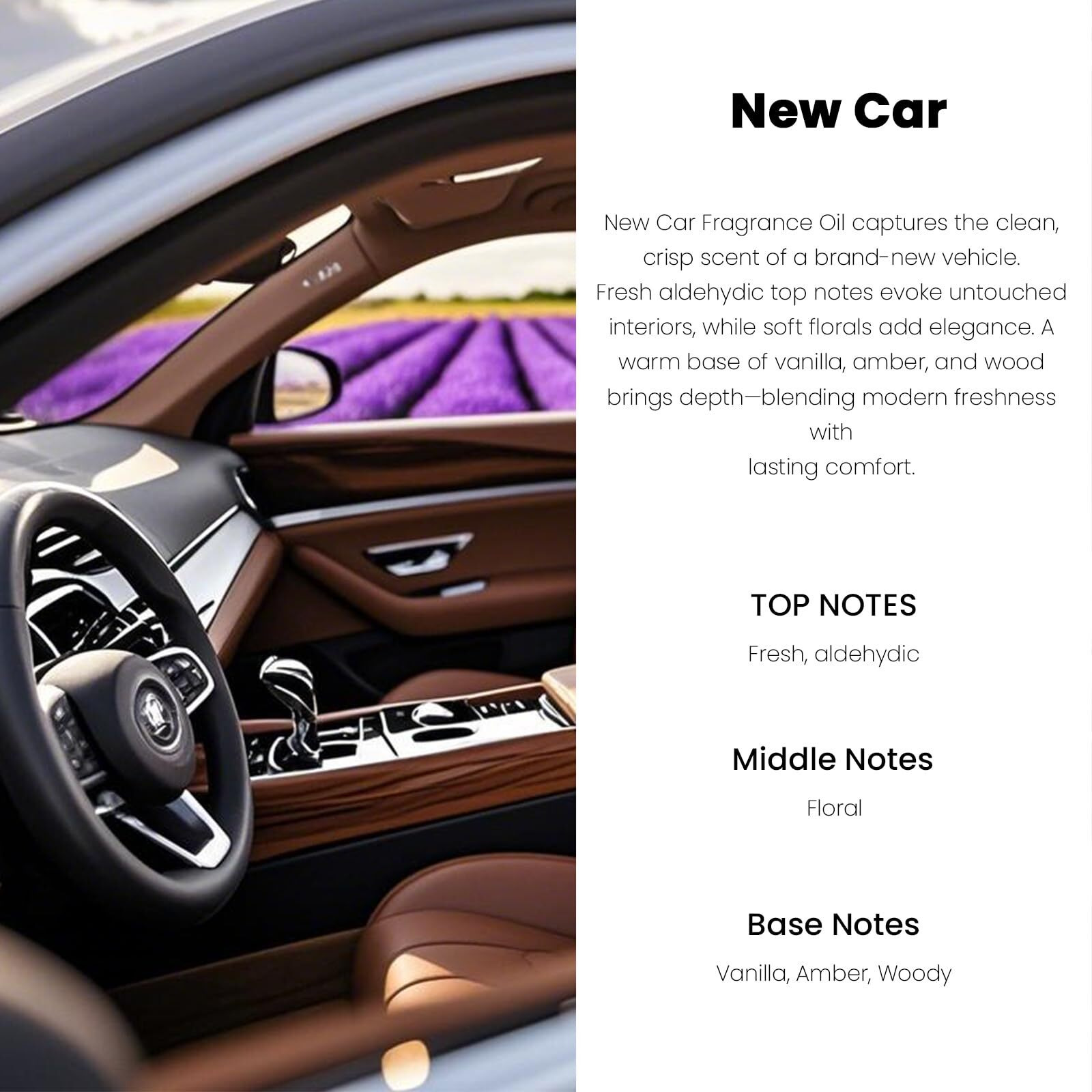 Car Air Freshener, Hanging Diffuser For Car Interior, Long-Lasting (60+ Days), Non-Toxic & Giftable (Diamond Bottles (2    0.27 Fl Oz), New Car)