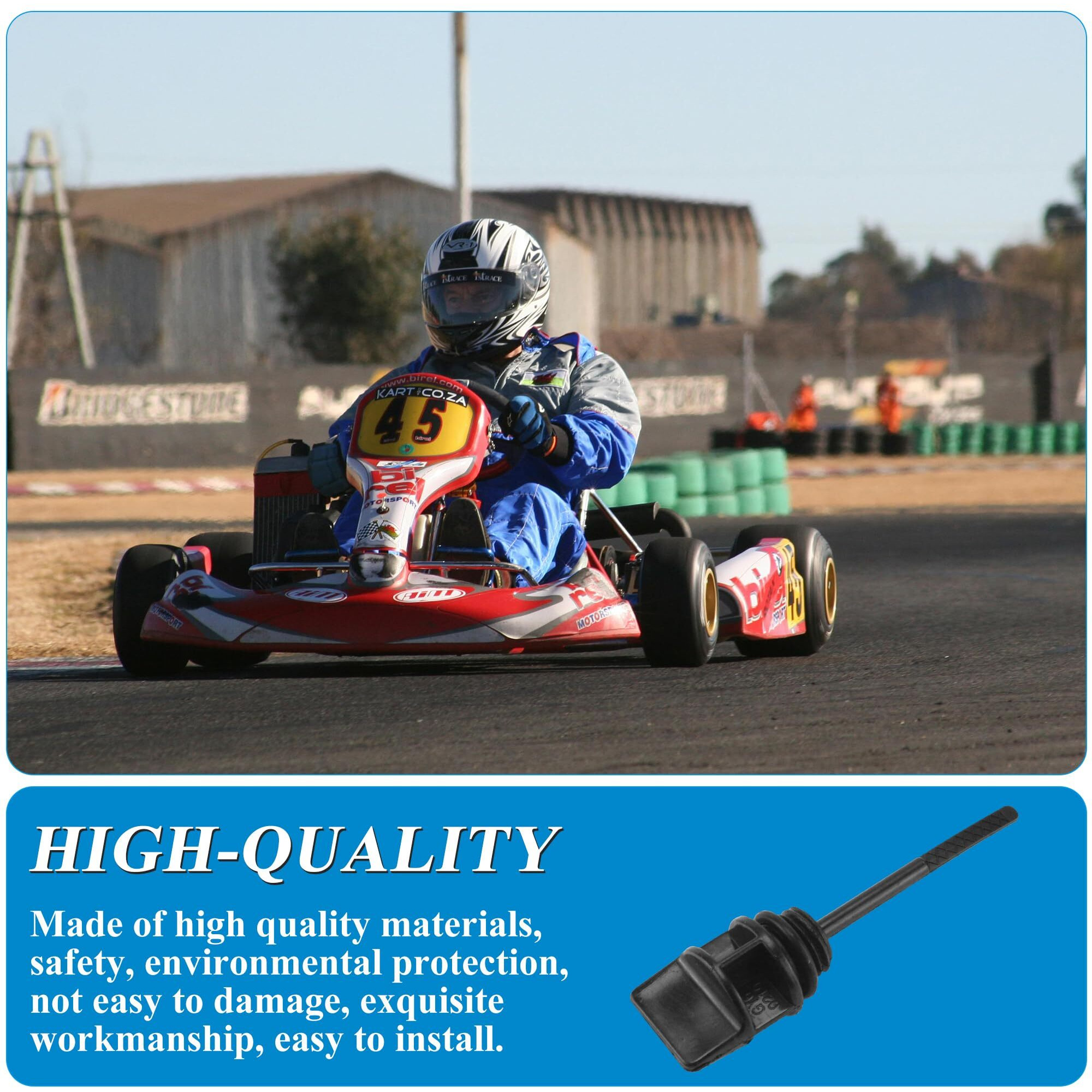 Joyyangfang 81Mm Engine Dipstick Dip Stick Oil Fill Cap For Chinese Scooter Moped Atv Go Kart 4-Stroke Gy6 50Cc-150Cc Engines
