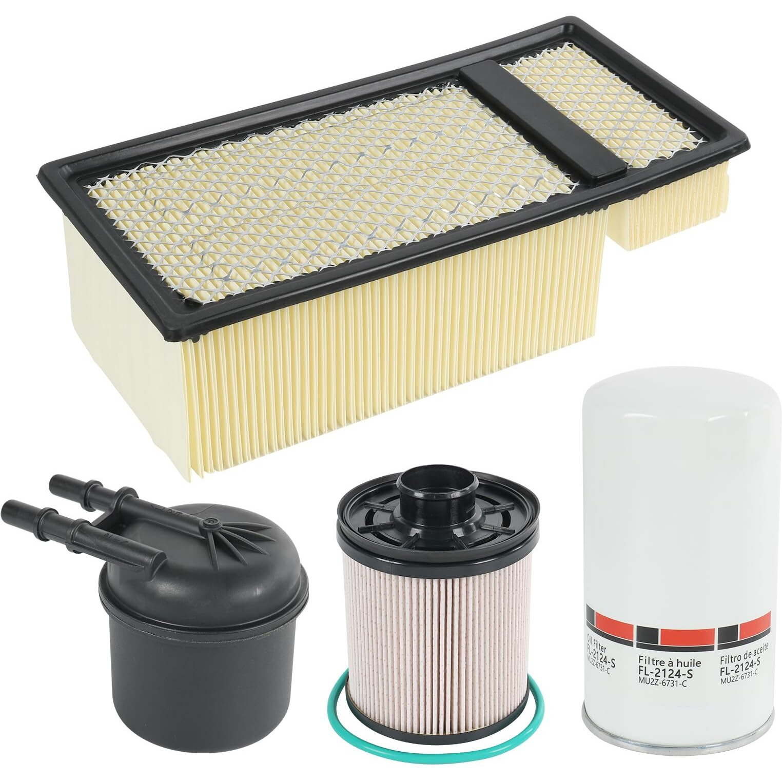 Jdmspeed Fl2124S Fd4615 Fa1902 Oil Filter Fuel Filter Air Filte Compatible With 2011-2016 Ford F250 F350 F450 F550 Super Duty F650 F750 6.7L Powerstroke V8 Diesel Engine