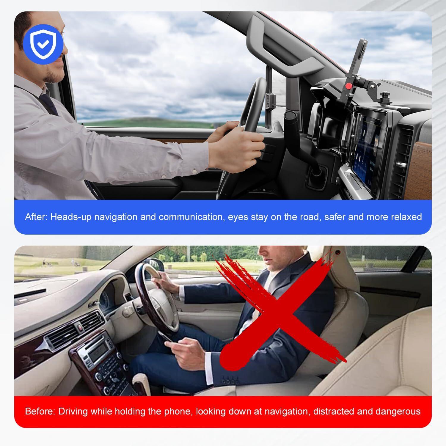 Czmenghe Phone Mount Compatible With 2022-2025 Chevy Silverado 1500 Dashboard Phone Holder Gmc Sierra 1500 Car Mount Replacement For 2022-2025 Chevy Silverado 1500 Accessories