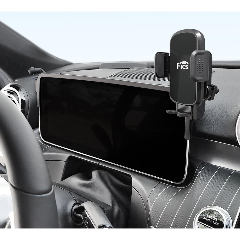 Fics Car Phone Holder For Mercedes-Benz Glc (X254) & C-Class (W206) - Custom-Fit Mount For Seamless Display Integration, Interior Accessories For Navigation Use, Stable Driving View