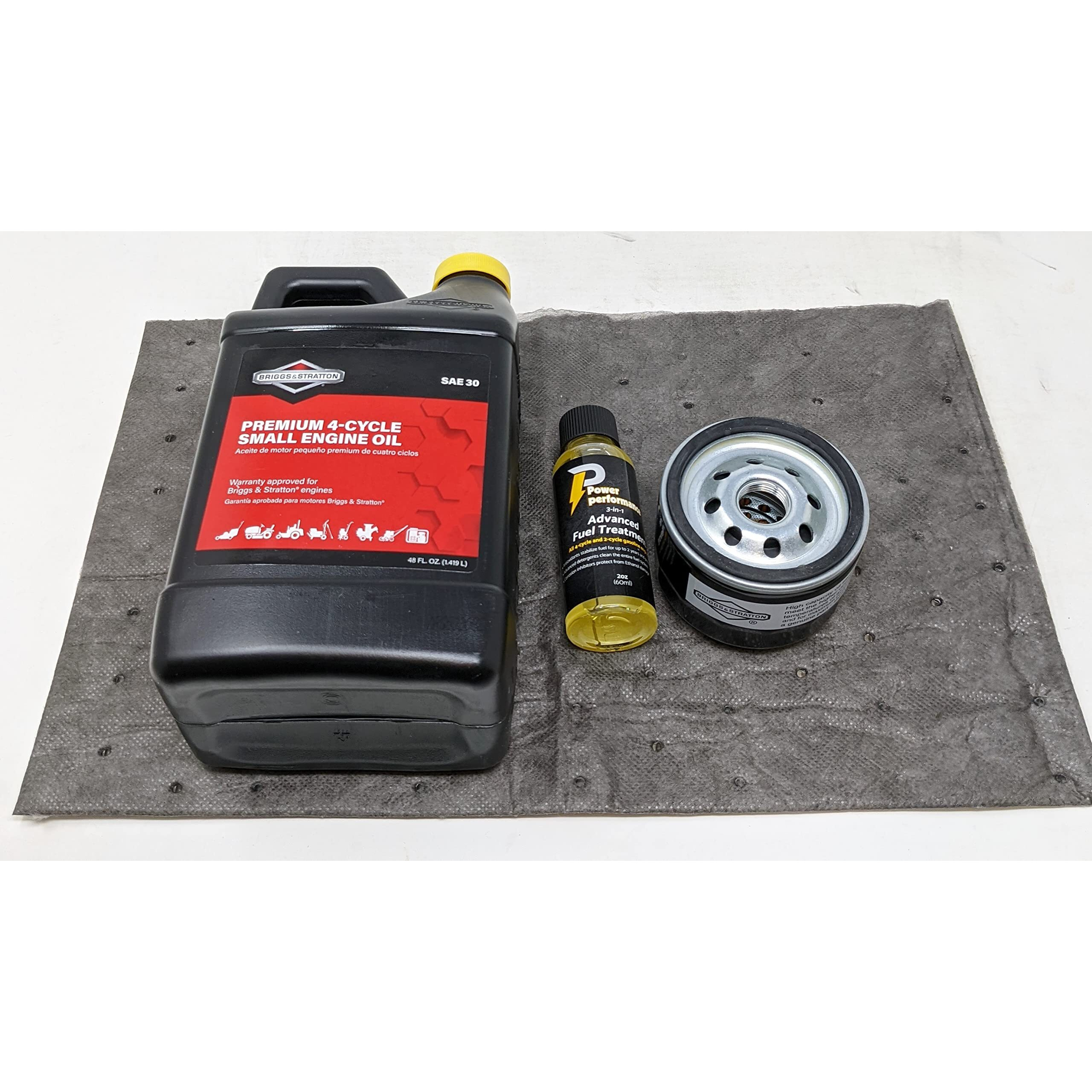 Briggs And Stratton 48Oz Oil And 492932S Oil Filter With Fuel Treatment