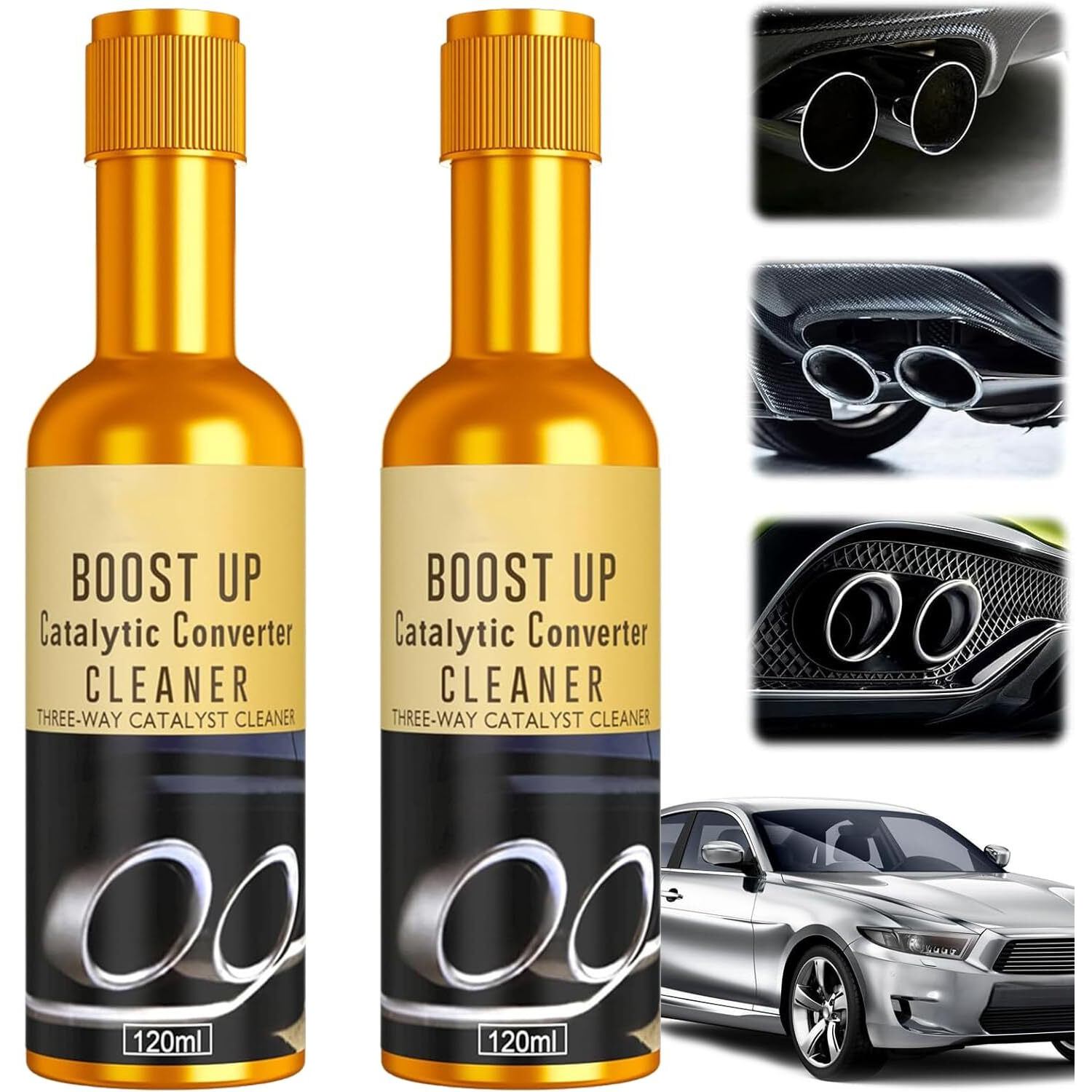2 Pcs Catalytic Converter Cleaner Auto Parts Engine, Exhaust System Pipe Carbon Removal Cleaner Treatment Additive Oil, Fuel System Treatment Oil Additive For Gas And Diesel Car