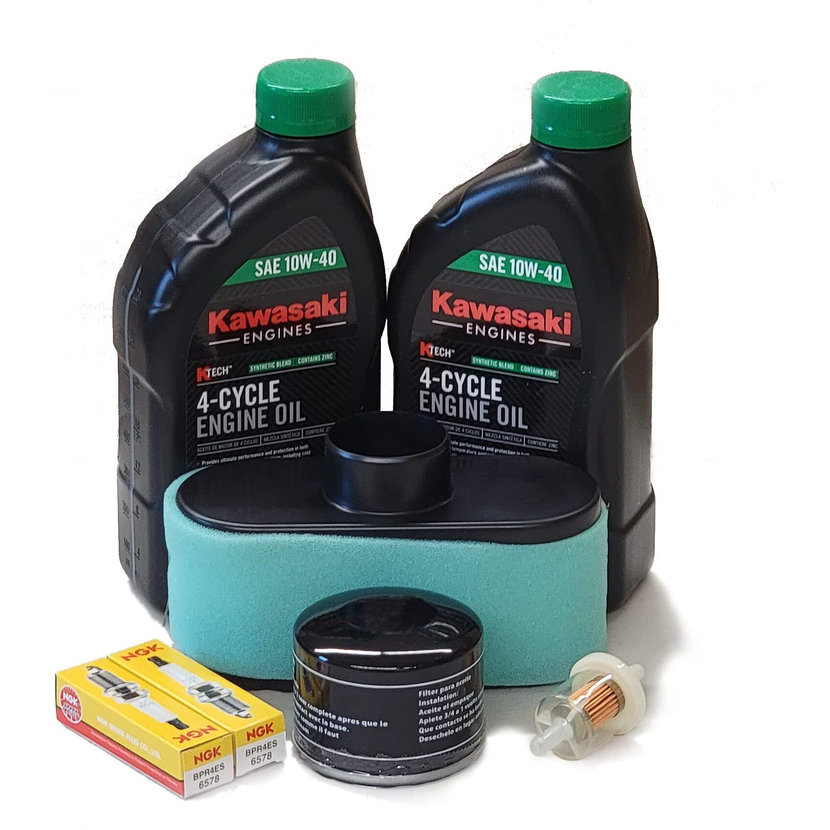Gl Tune Up Kit With 10W-40 Oil For Kawasaki Fr651V Fr691V Fr730V All Fs Engines 99969-6425 99969-6543