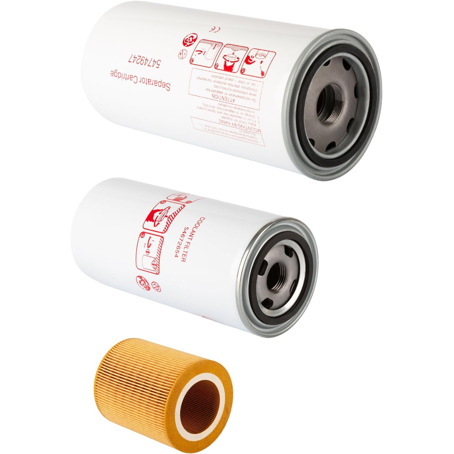 Getopauto 54749247 54672654 89295976 Air Oil Separator Filter Kit Compatible With Ingersoll Rand Up6-15 Thru Up6-30 Filter Kit