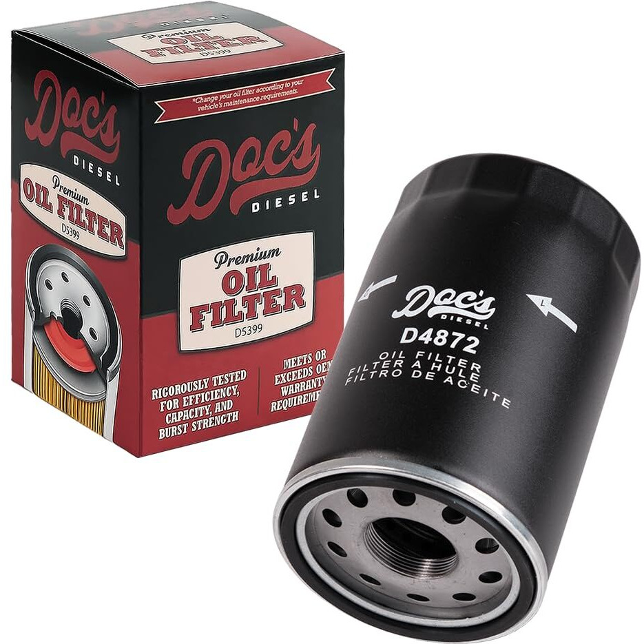 Doc's Diesel Oil Filter 12-Pack D4872-12 | Compatible With Ford 7.3L Powerstroke 1994-2003 | Replaces Fl1995