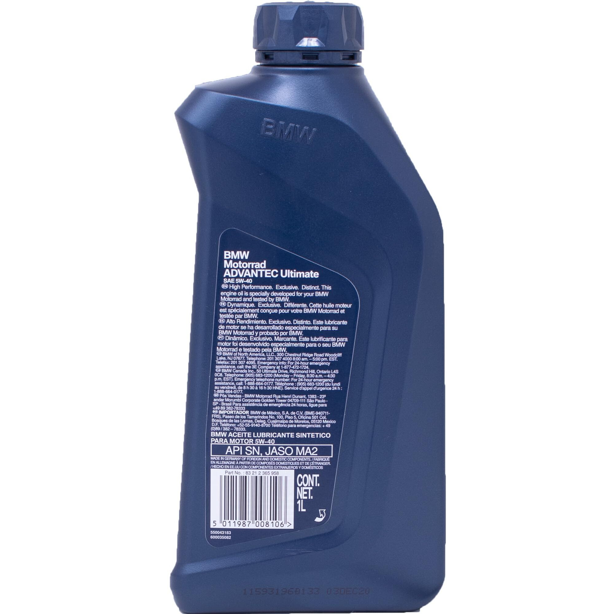 Edwards Oil Change Kit Fits 2013-2024 Bmw Motorrad R1200/R1250 Motorcycle