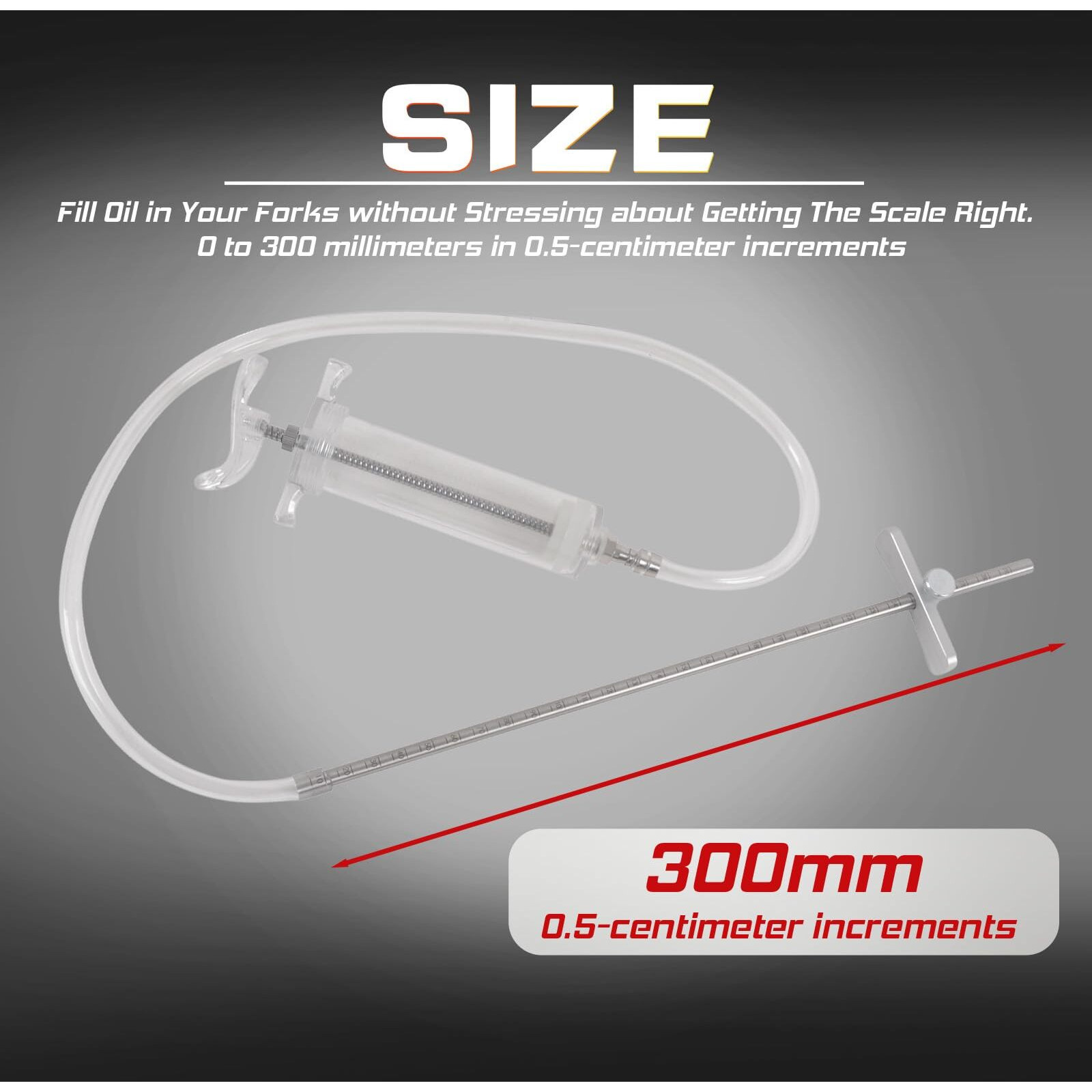 Motorcycle Fork Service Tool Kit, 2Pcs Fork Oil Level Tool And Spring Compressor (Set B)