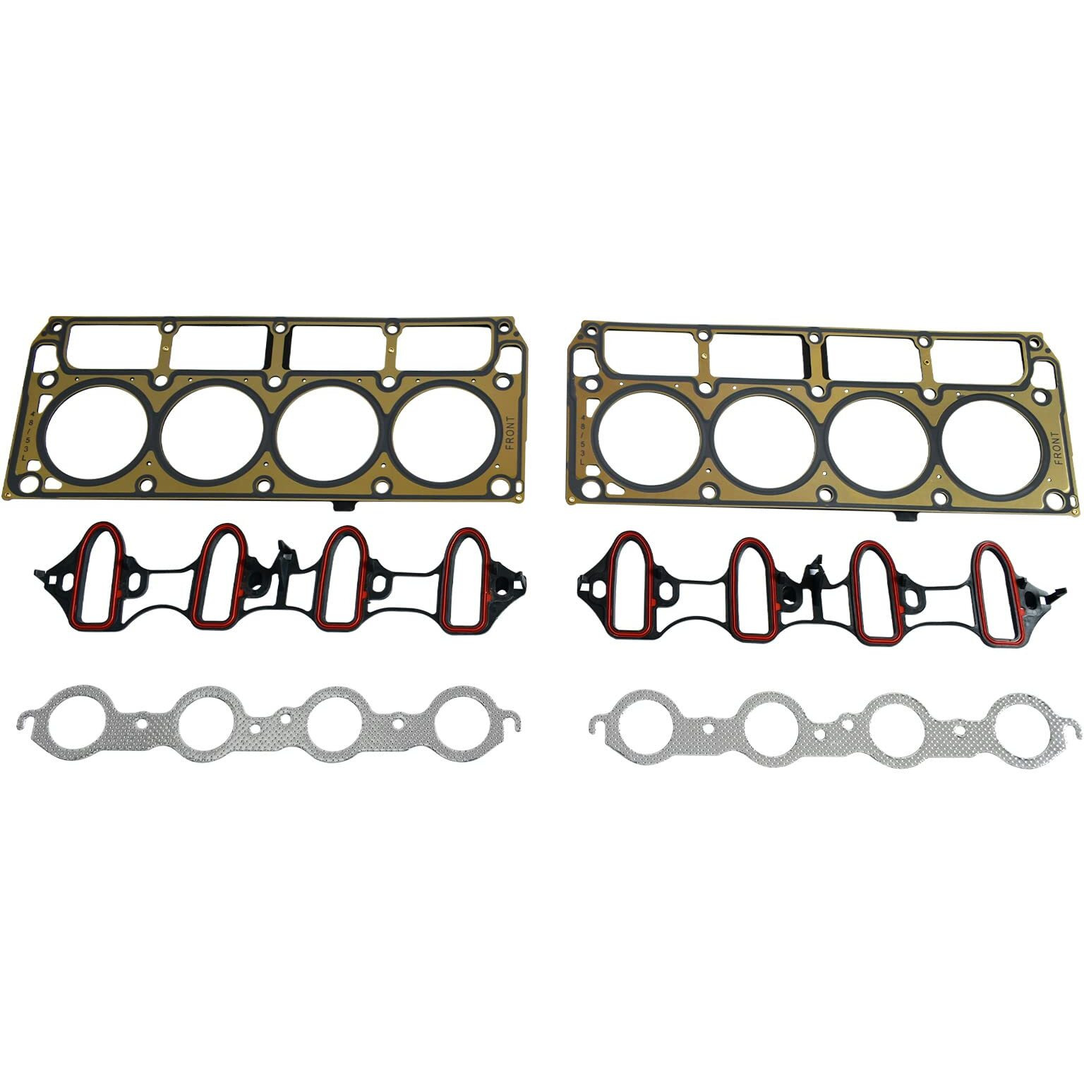 Susucar Full Cylinder 5.3 Head Gasket Set With Bolts Es72220 Intake Exhaust Manifold Oil Pan Gasket For 2007-2013 Chevy Silverado Avalanche Suburban Gmc Sierra Envoy Yukon Buick 5.3L Engines