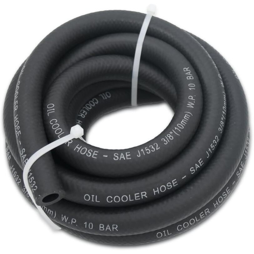 3/8 Transmission Oil Cooler Hose - 300 Psi Fuel Line Hose Sae J1532 For Transmission Fluid, Oil, Coolant, Diesel, Hydraulic Fluid, Lubricant, Gas 20Ft